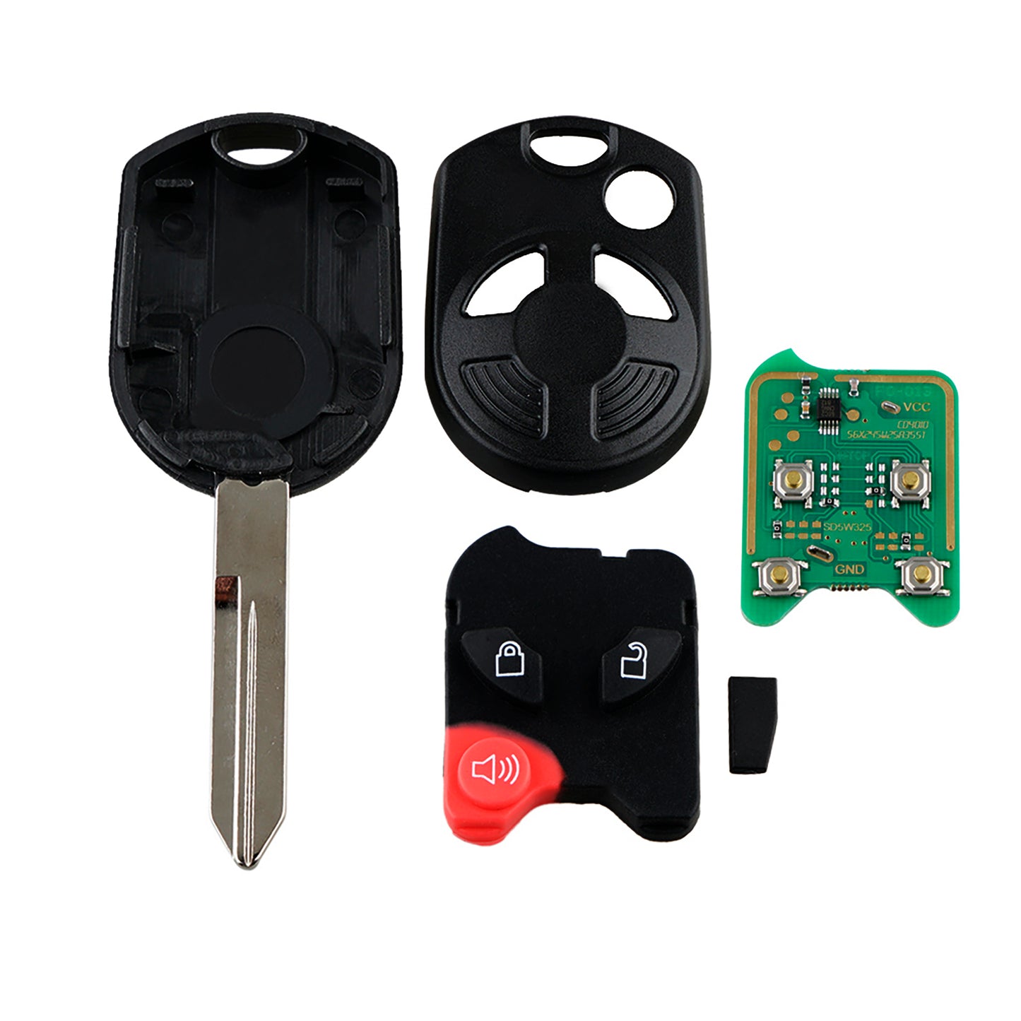 3 Buttons 315MHz Smart Car Key Fob Remote Key for 2000-2018 Ford Lincoln Mazda Mercury FCC ID: OUCD6000022 SKU : J046