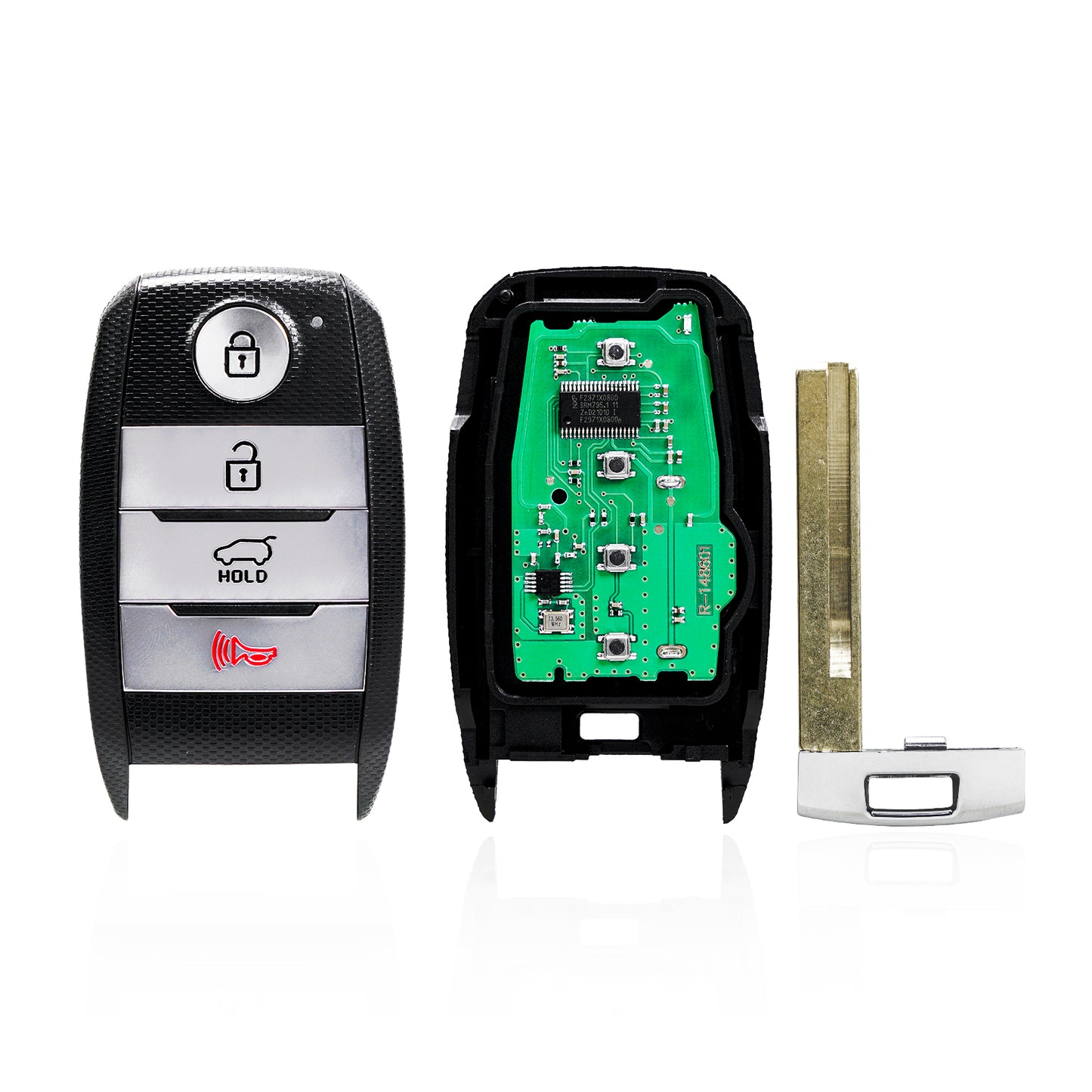 4 Buttons 433.92MHz Keyless Entry Fob Remote Car Key For 2015 - 2018 Kia Sorento FCC ID : TQ8-FOB-4F06 SKU:J705