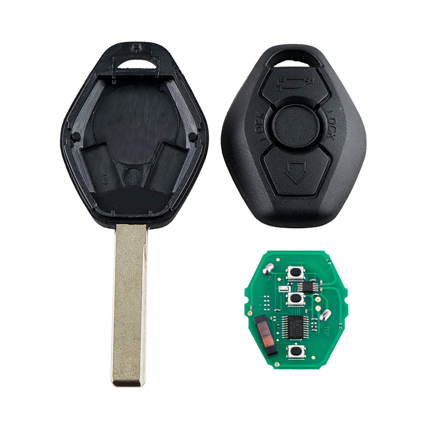 3 Buttons 315MHz Keyless Entry Fob Remote Car Key For 2000-2008 BMW Serie 3- Seriees X3 X5 M3 Z4 FCC ID :LX8FZV SKU:J603