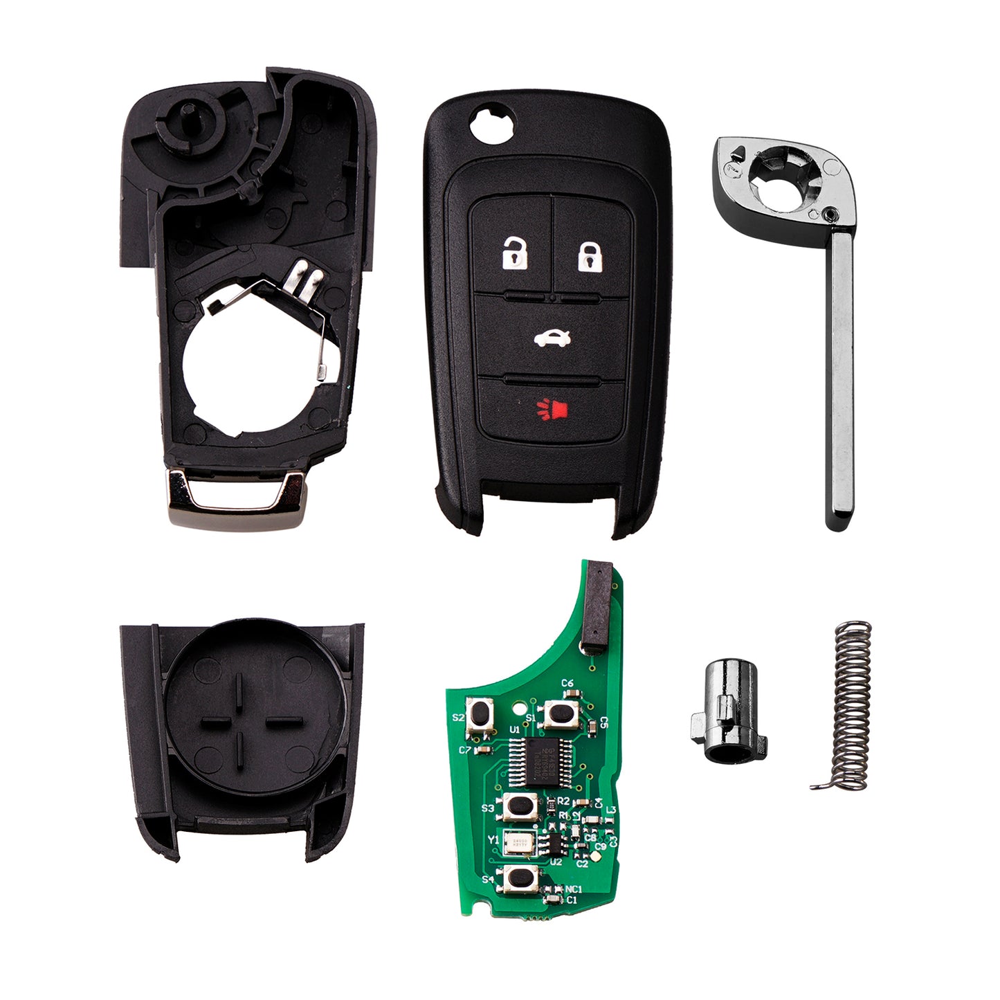 5 buttons 315MHz Proximity Smart Keyless Entry Car Fob Remote Key For 2010-2019 Chevrolet /GMC/Buick FCC ID:OHT01060512 SKU:J389
