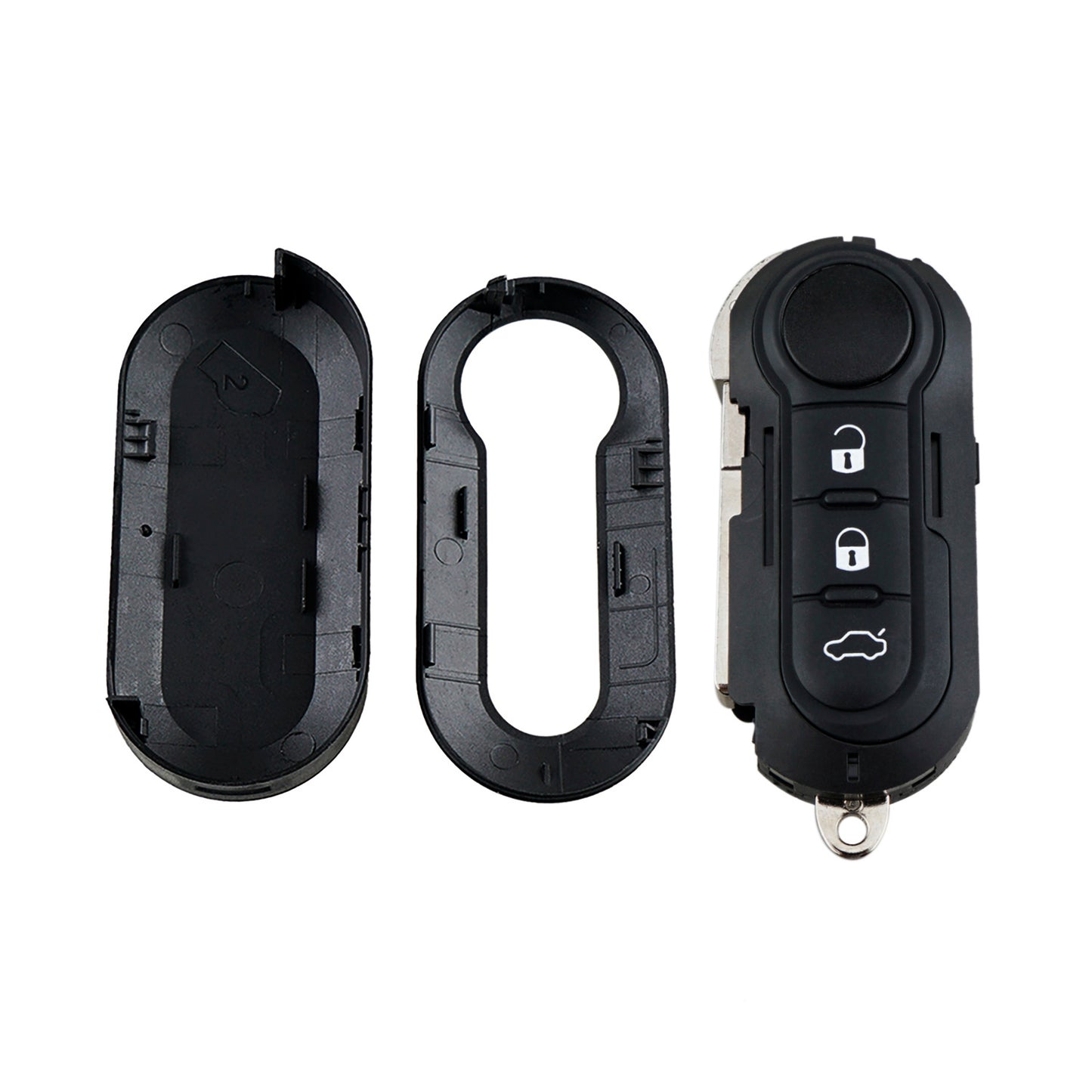 3 Buttons 433MHz Keyless Entry Fob Remote Car Key For 2014 - 2017 Fiat 500L (Marelli BCM) Dodge Ram Promaster (Marelli BCM) FCC ID:2ADPXTRF198 SKU : J652