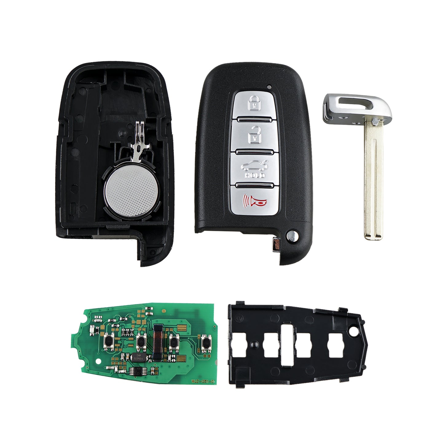4 Buttons 315MHz Keyless Entry Fob Remote Car Key For 2009- 2015 Hyundai Sonata Azera Kia- Borrego Auto Parts FCC ID: SY5HMFNA04 SKU:J064