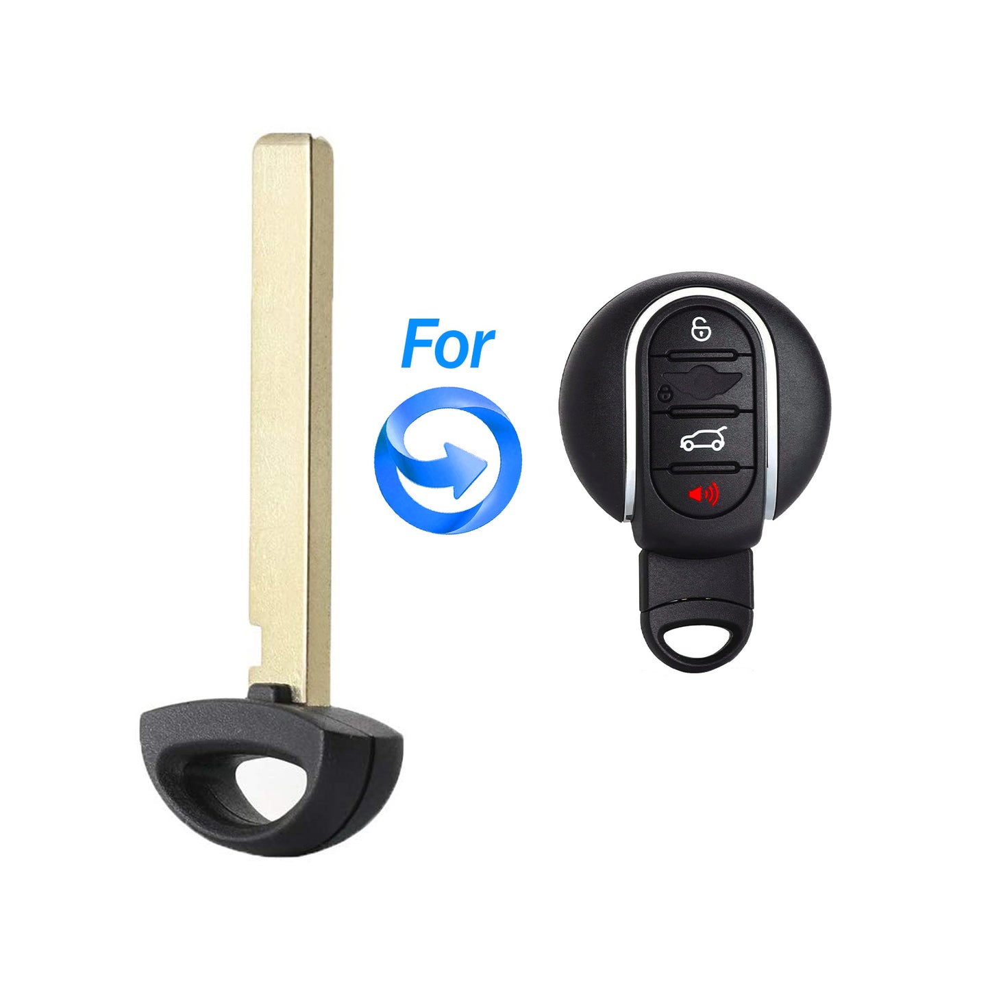 4 Buttons 434MHz Keyless Entry Smart Remote Key Fob for BMW MINI Copper 2015-2019 FCC : NBGIDGNG1 P/N : 9367411-01 185409-10 SKU:498
