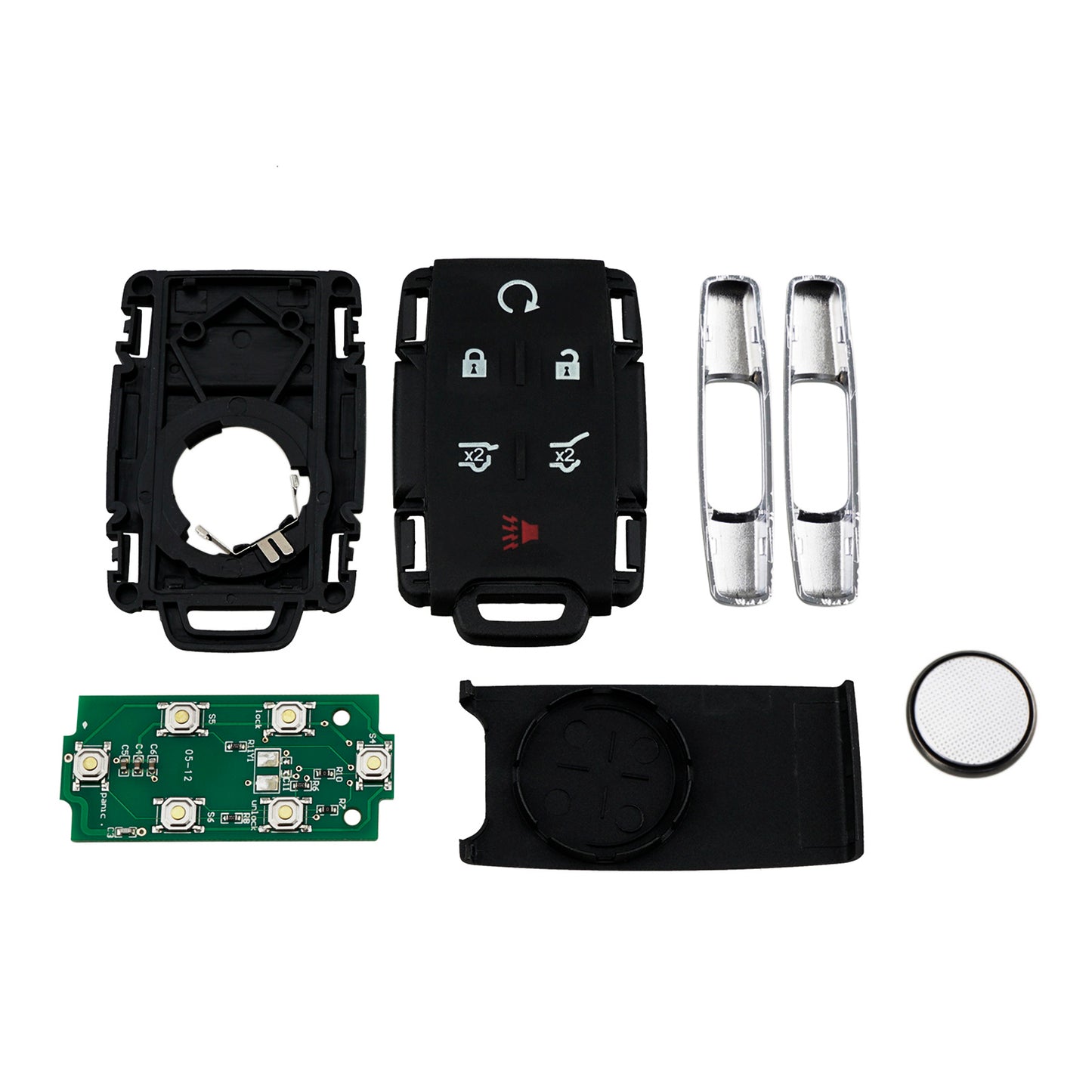 6 Buttons 315MHz Keyless Entry Fob Remote Key for 2014-2019 Chevrolet Colorado GMC Sierra Auto Parts FCC ID: M3N-32337100 SKU : J105
