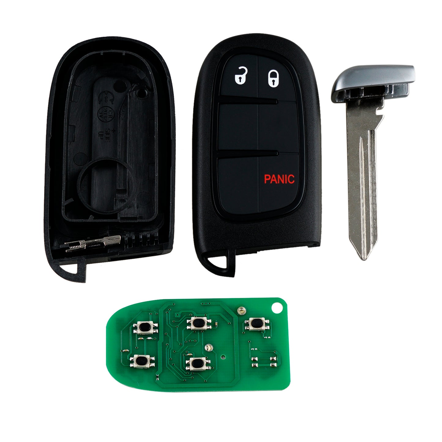 3 Buttons 433MHz Keyless Entry Fob Remote Car Key For 2013-2019 Ram 1500 2500 3500 FCC ID: GQ4-54T SKU : J092