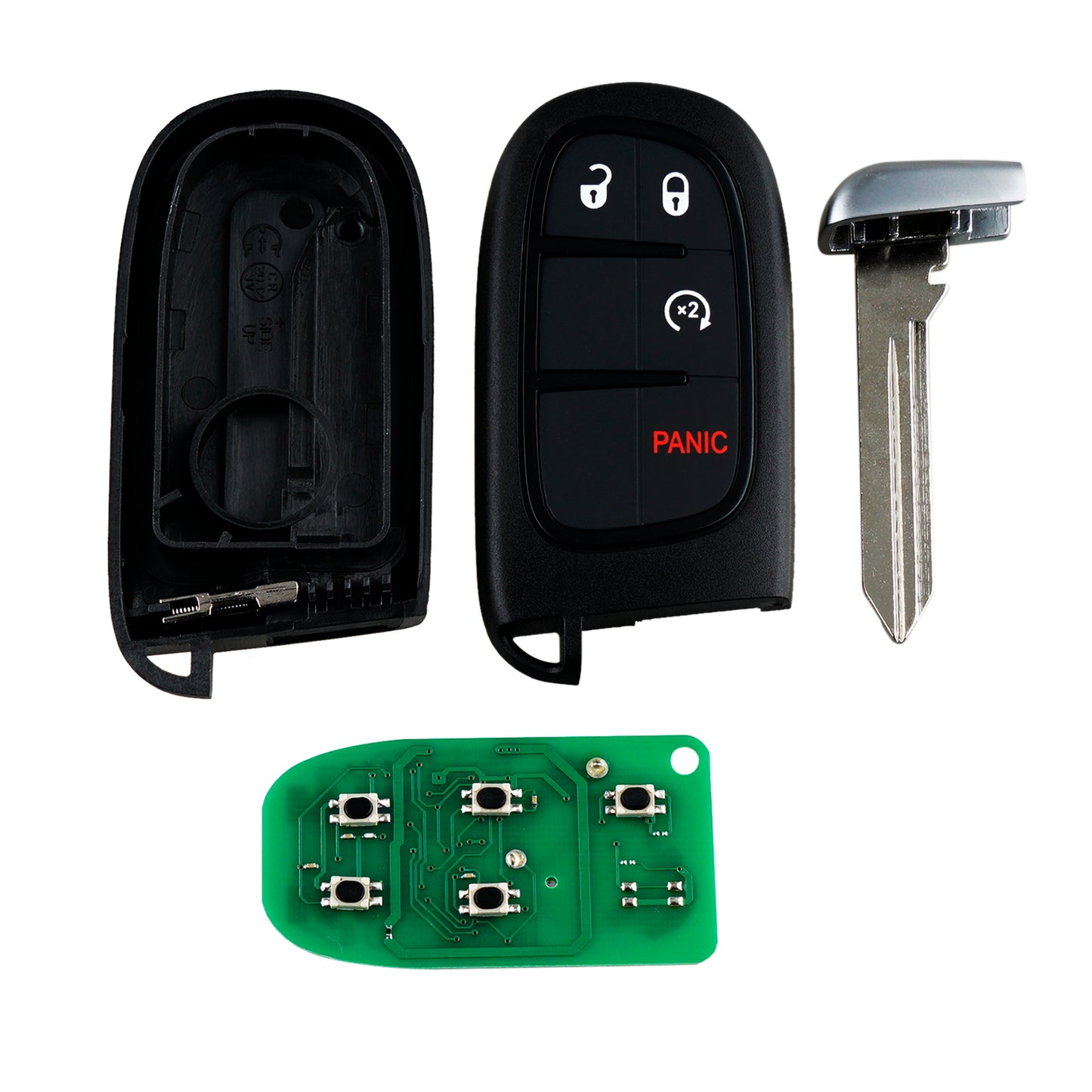 4 Buttons 433MHz Keyless Entry Fob Remote Car Key For 2013-2019 Ram 1500 2500 3500  Dodge RAM FCC ID: GQ4-54T SKU : J094