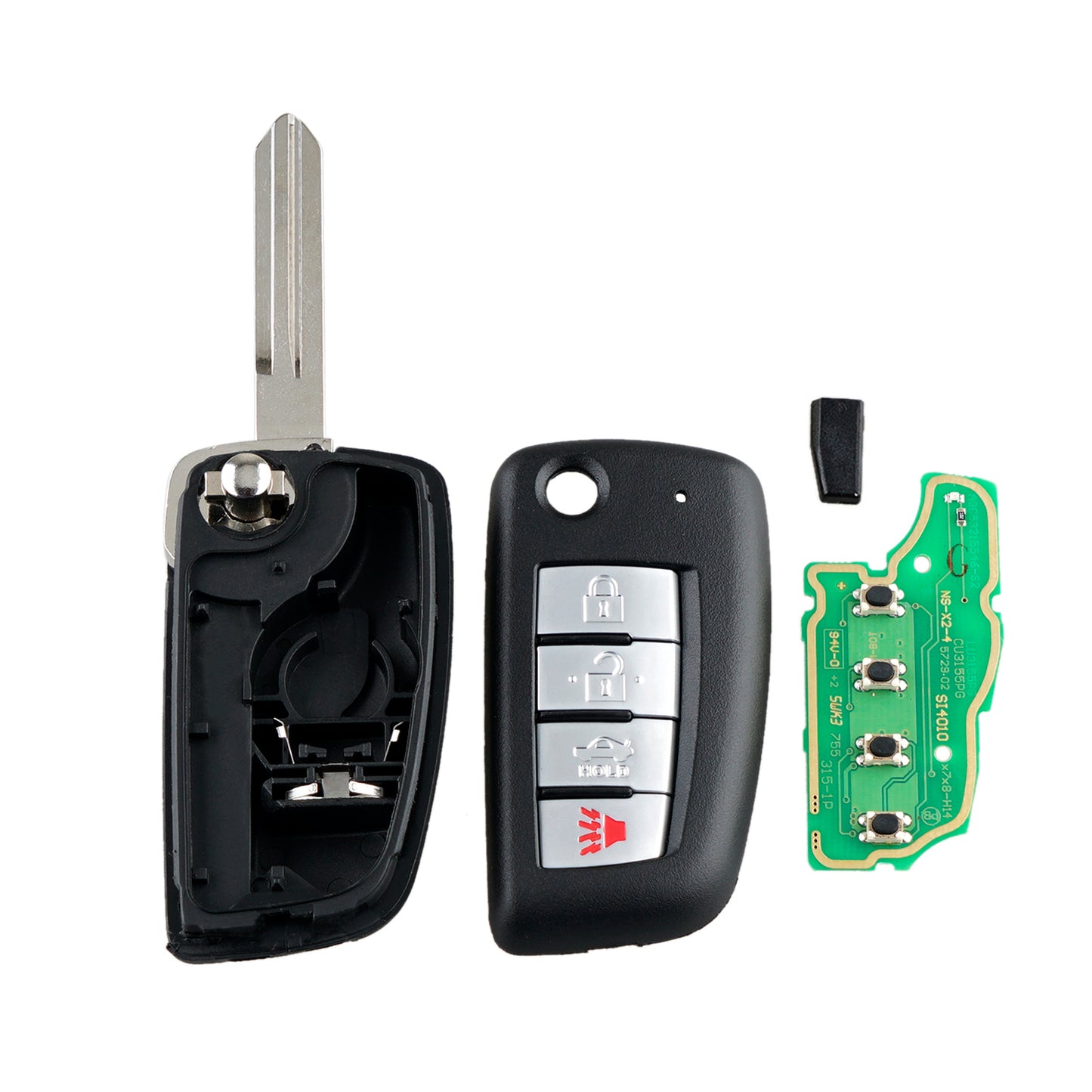 4 buttons 315MHz Smart Keyless Entry Car Fob Remote Key For 2002-2017 Nissan FCC ID:KBRASTU15, CWTWB1U415, CWTWB1U733 SKU : J195
