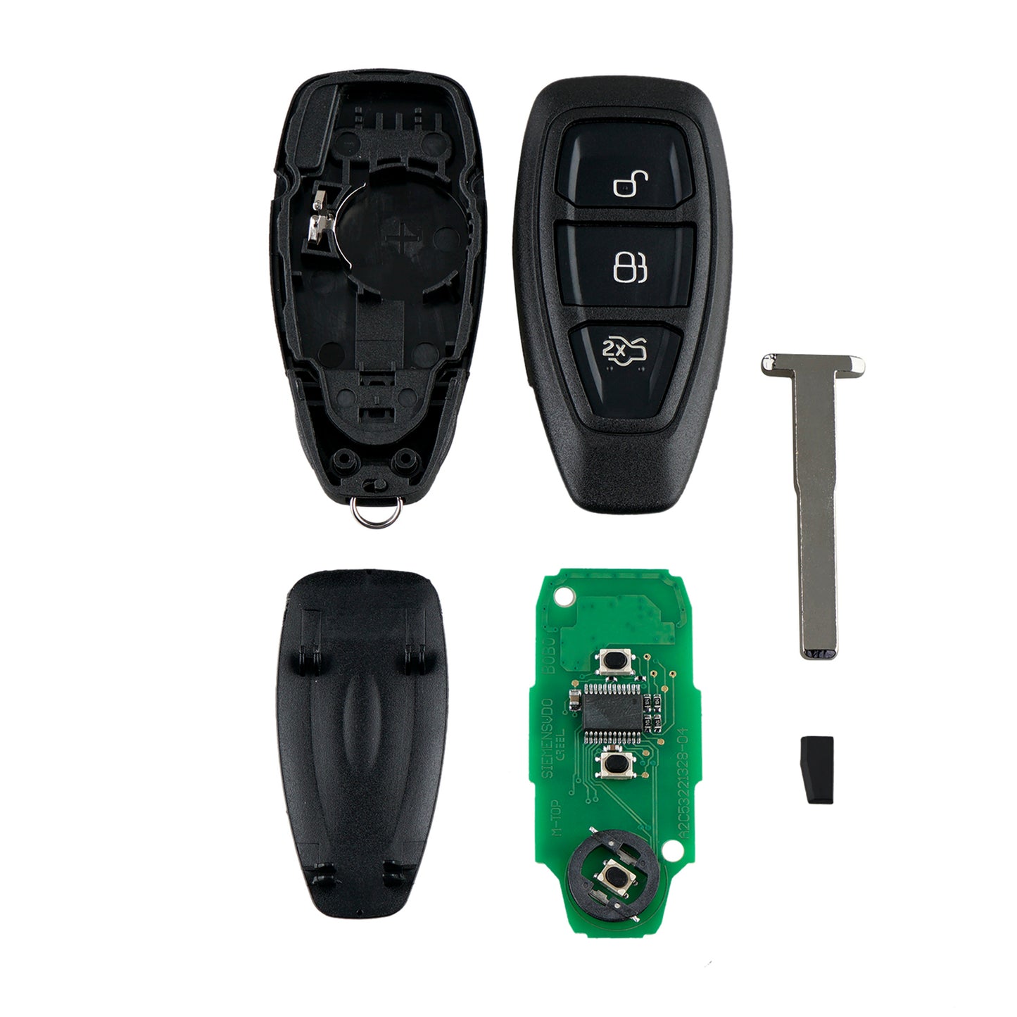 3 Buttons 434MHz Keyless Entry Proximity Remote Smart Fob Car Key For 2011-2019 Ford C-Max Fiesta Focus FCC ID : KR55WK48801 SKU:J127