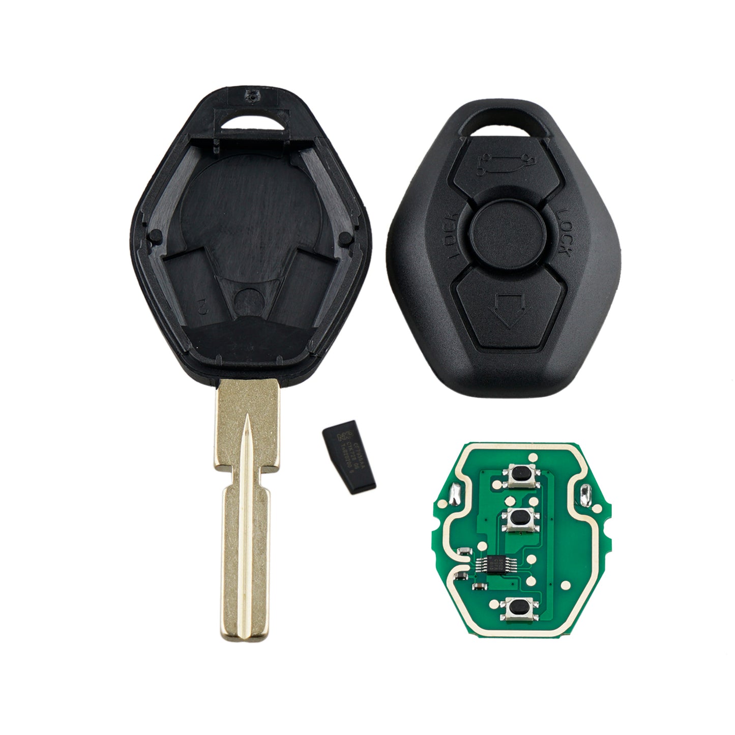 3 Buttons 315MHz Keyless Entry Fob Remote Car Key For 1995-2007 1 serie E81 3 Serie E46 5 serie E39 E60 E61 de la serie 6 E63 E64 7 E38 X3 E83 X5 E53 Z3 E36/7 E36/8 Z4 E85 E86 FCC ID: LX8FZV SKU : J442