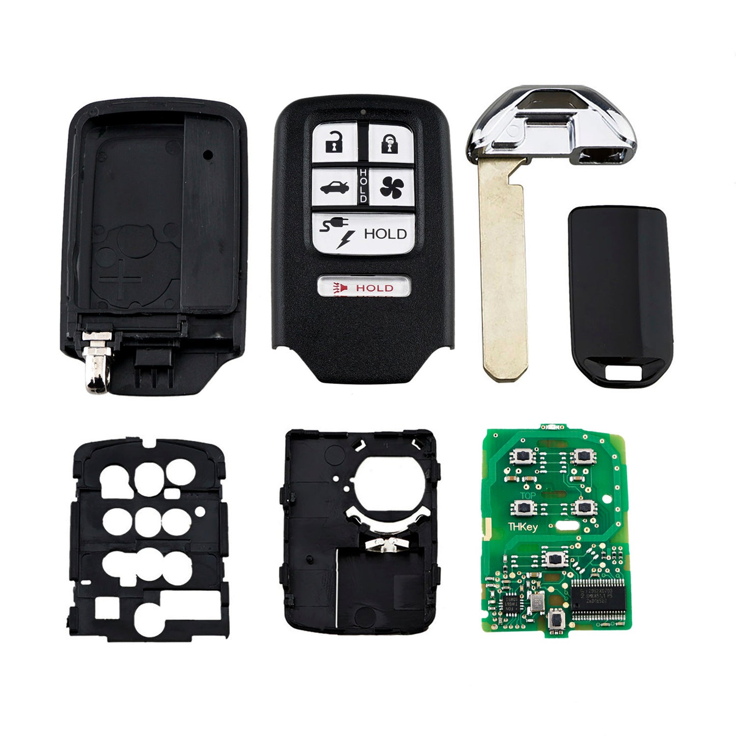 6 Buttons 433MHz ID47 Chip KR5V2X Smart Car Remote keyless For 2018-2021 Honda Clarity Touring Plug In CVT Clarity FCC ID: KR5V2X V42 SKU : J312