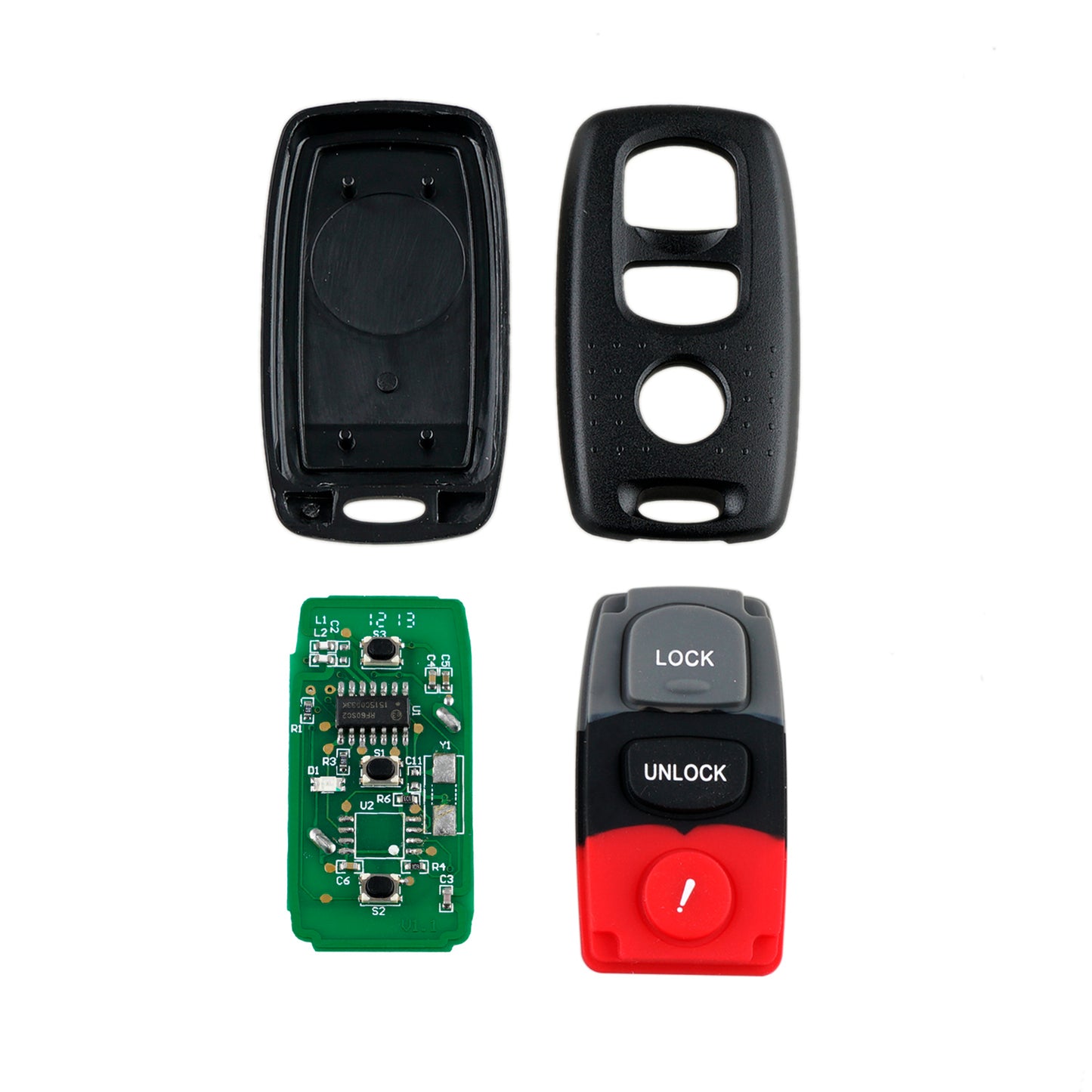 4 Buttons 313.8MHz Keyless Entry Fob Remote Car Key For 2003-2008 Mazda 3 6 (HATCHBACK + WAGON only) FCC ID: KPU41846 SKU : J190