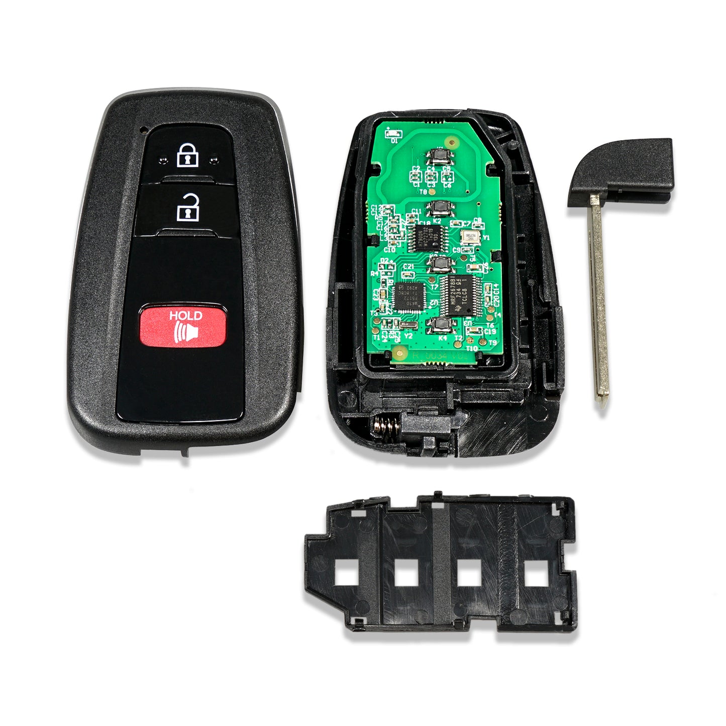 3 Buttons 315MHz Smart Keyless Entry Car Fob Remote Key For 2016 - 2021 Toyota Prius  FCC ID: HYQ14FBC SKU: J866