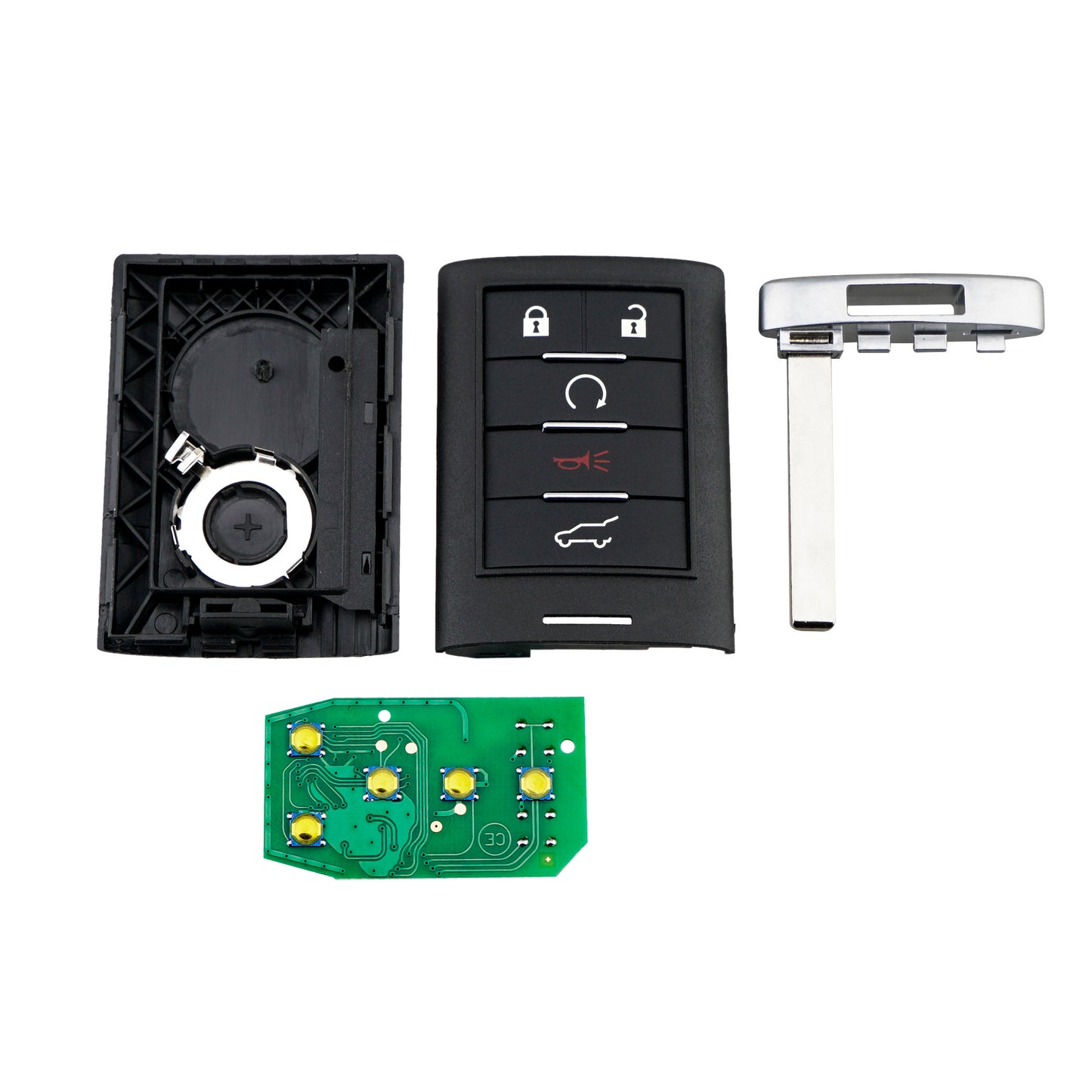 5 Buttons 315MHz Keyless Entry Fob Remote Car Key For 2010-2015 Cadillac SRX ATS XTS ELR FCC ID: NBG009768T SKU : J001
