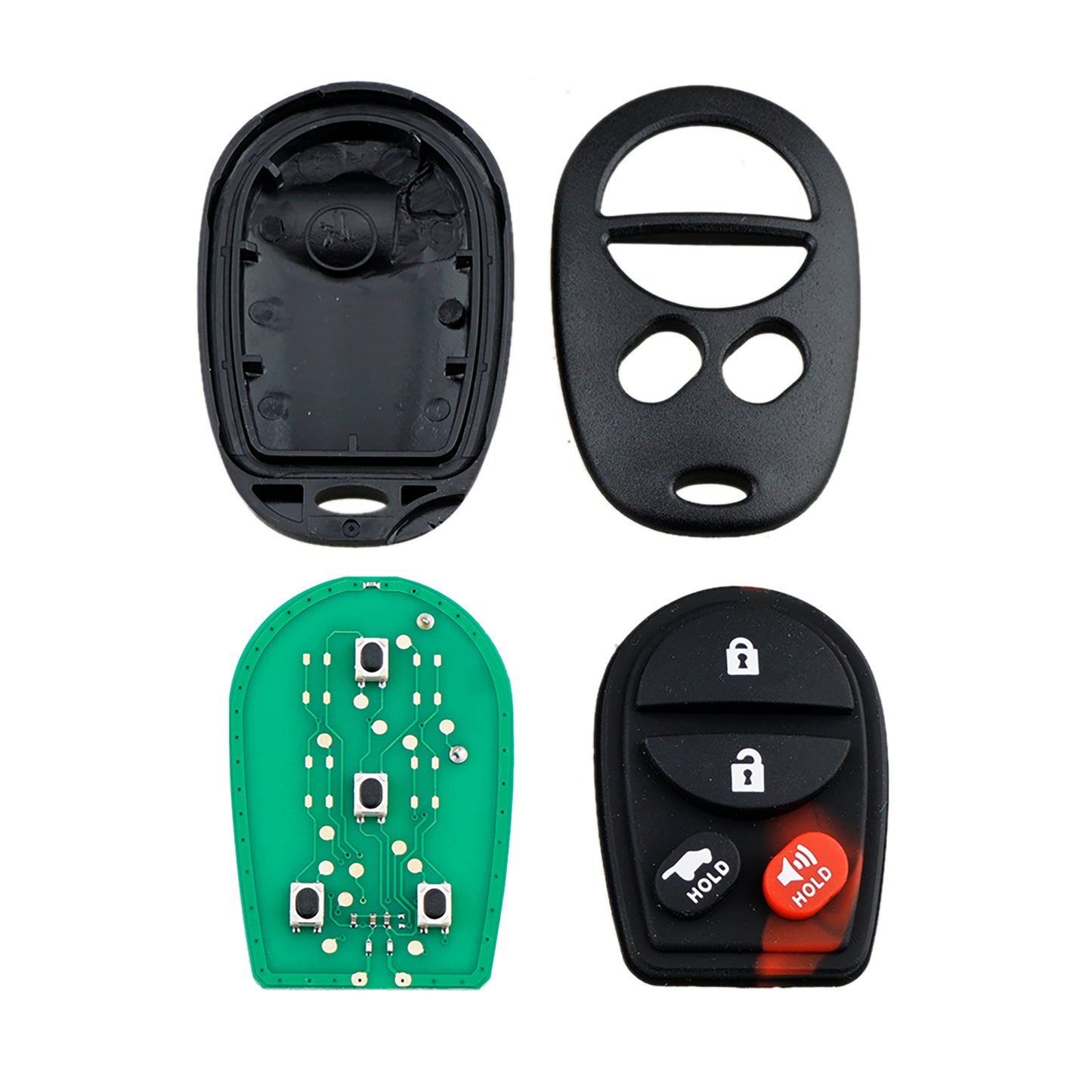 4 Buttons 315MHz Keyless Entry Fob Car Remote Key for 2008-2018 Toyota Sequoia Solara Avalon Auto Parts FCC ID: GQ43VT20T SKU:J070