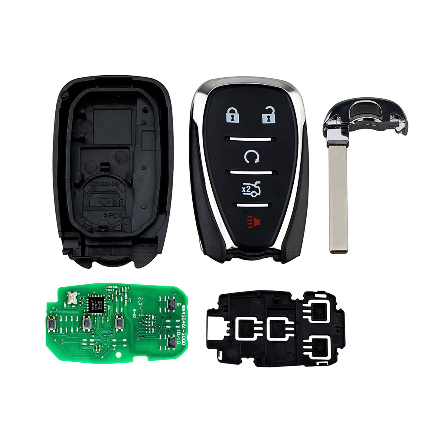 5 Buttons 433MHz Smart Keyless Entry Fob Remote Car Key for 2016-2022 Chevrolet Camaro Cruze Malibu FCC ID: HYQ4EA SKU : J225