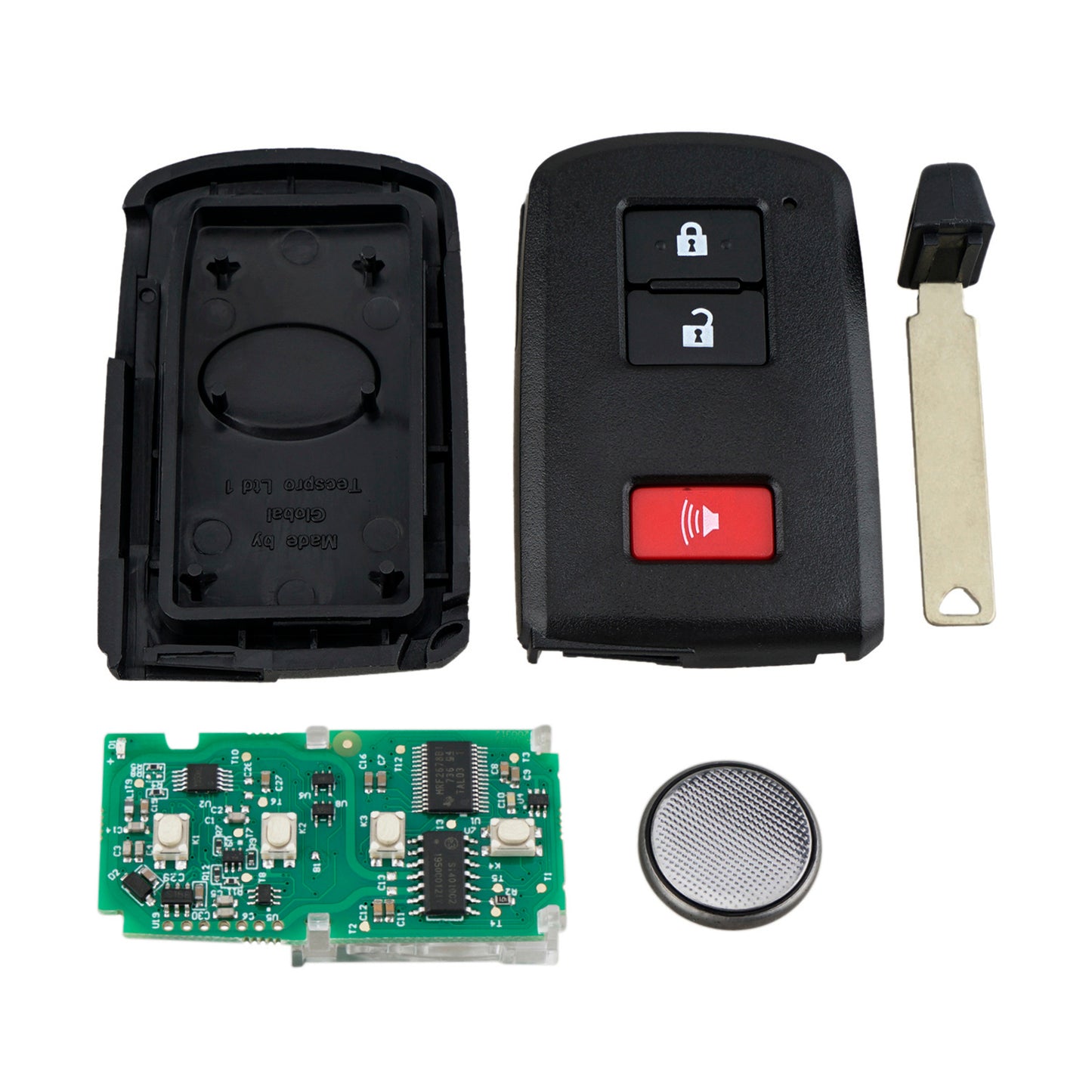 3 Buttons 312-314.3MHz Proximity Smart Car Remote Key for 2004-2009 Toyota Prius FCC ID : MOZB21EG M0ZB21EG 89070-47180 SKU : H543