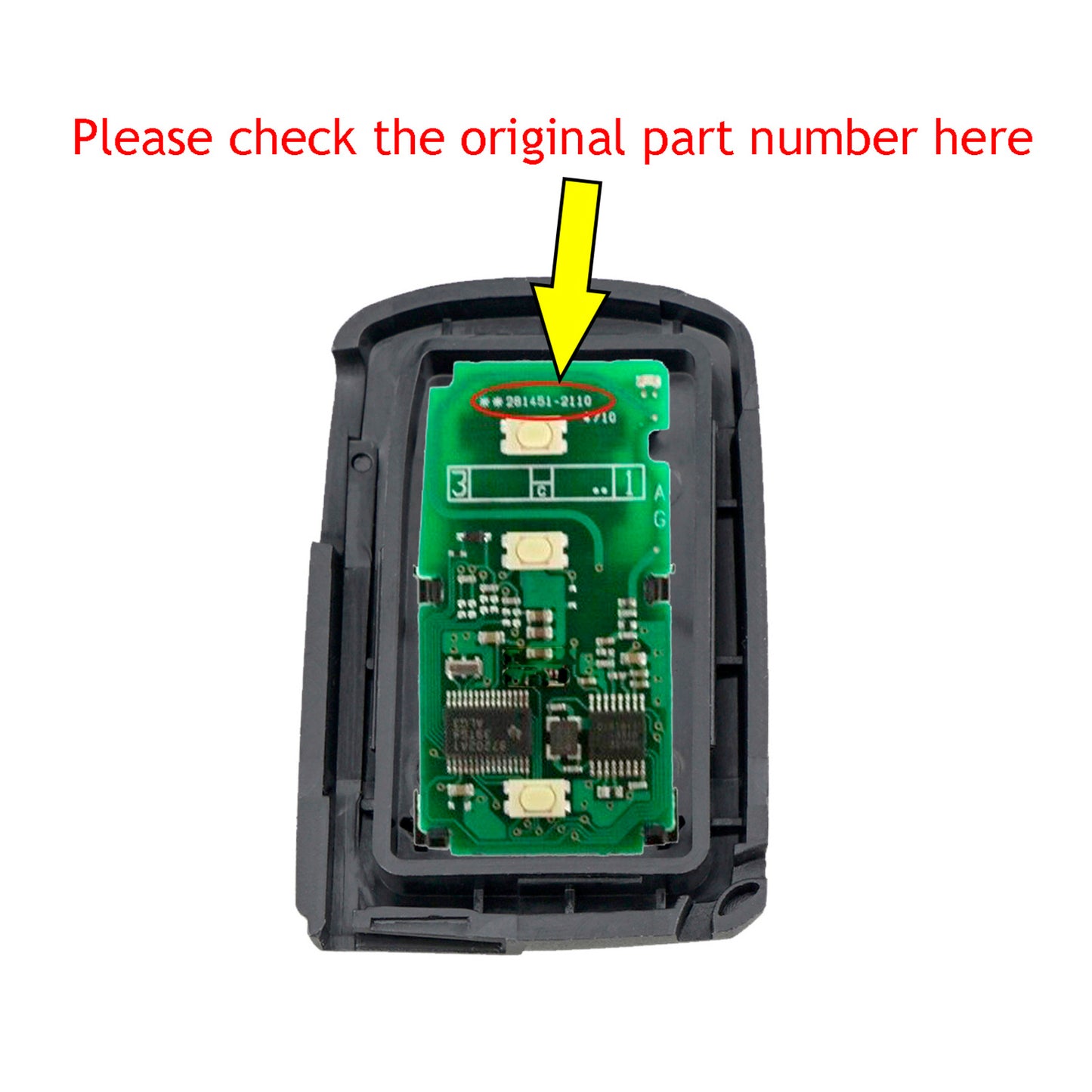 3 Buttons 312-314.3MHz Proximity Smart Car Remote Key for 2004-2009 Toyota Prius FCC ID : MOZB21EG M0ZB21EG 89070-47180 SKU : H543