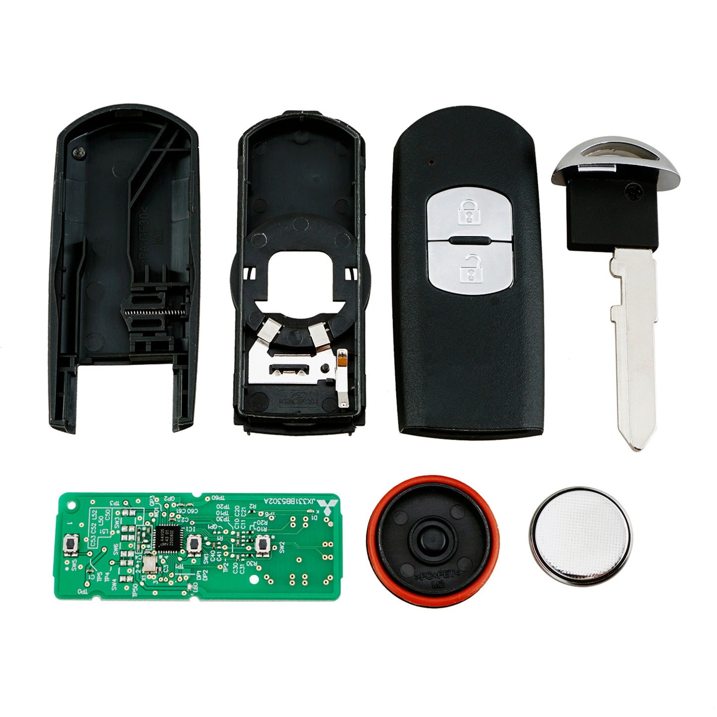 3 Buttons 315MHz Keyless Entry Fob Proximity Remote Key For 2014-2016 Mazda 3 6 FCC ID: WAZSKE13D01 SKE3D0 SKU : J238