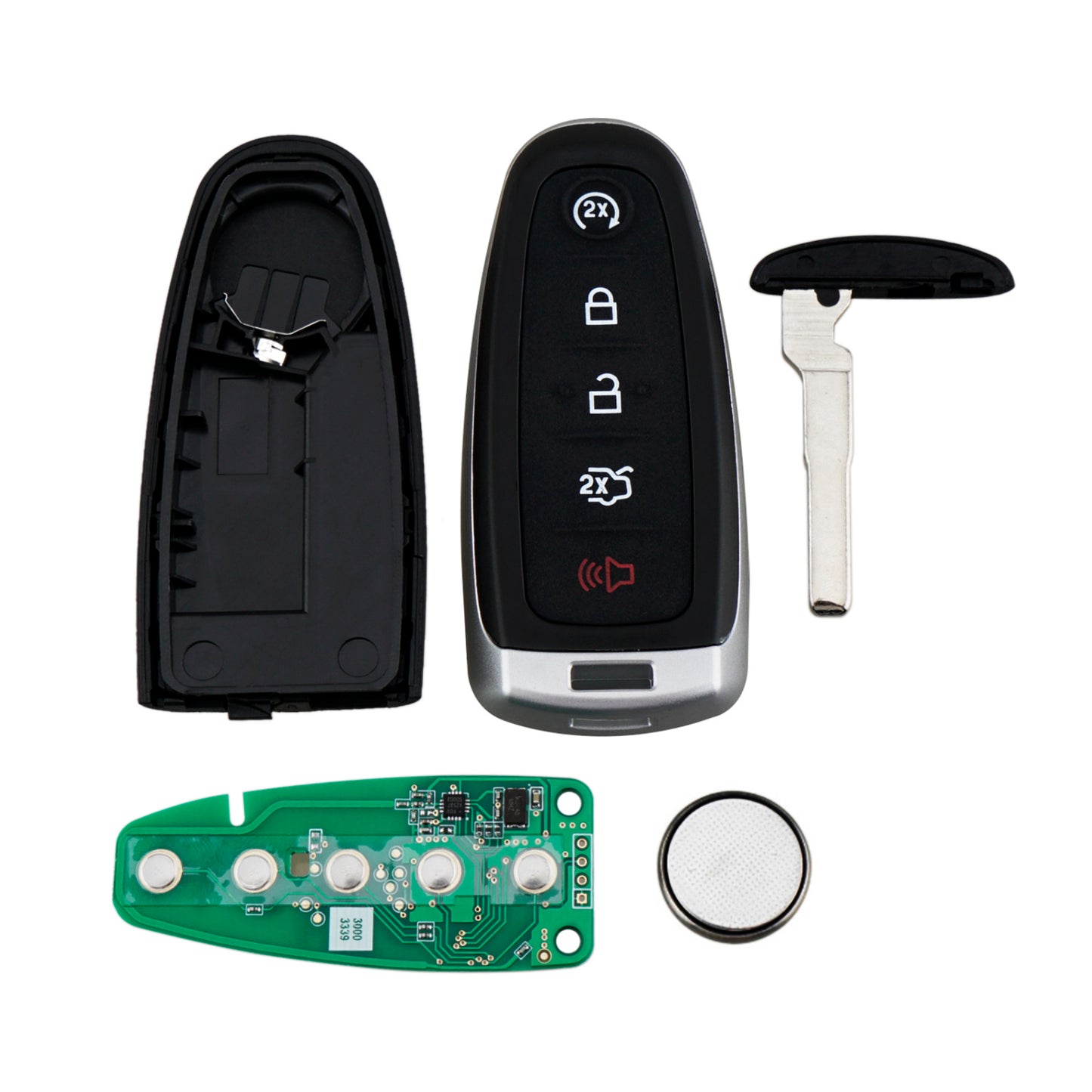 5 Buttons 315MHz Keyless Entry Fob Remote Car Key For 2013 - 2020 Ford Escape Titanium Focus SE FCC ID: M3N5WY8609 SKU : J561