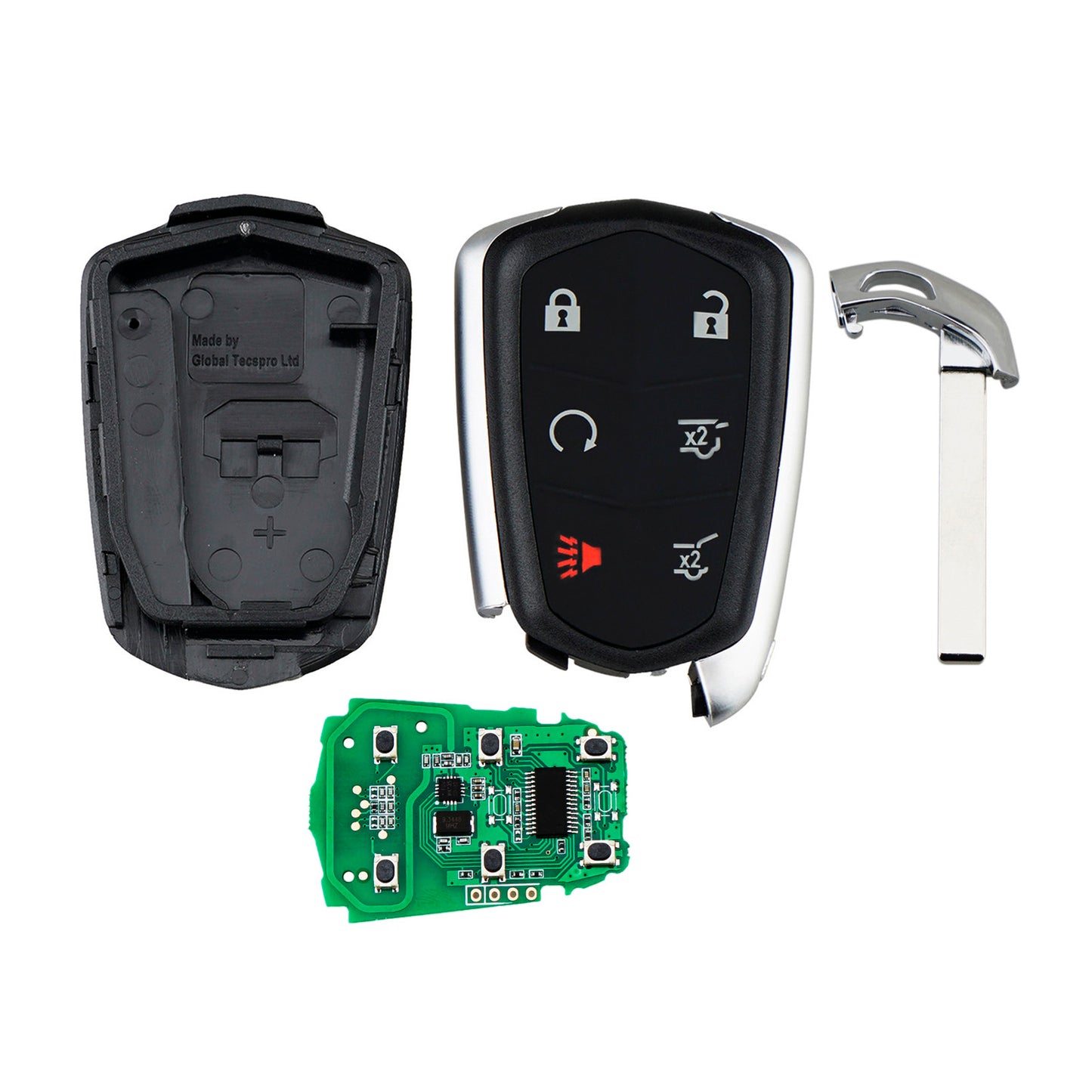 6 Buttons 315MHz Smart Car Remote Key For 2015-2020 Cadillac Escalade/Esv  Auto FCC ID:HYQ2AB SKU : J292