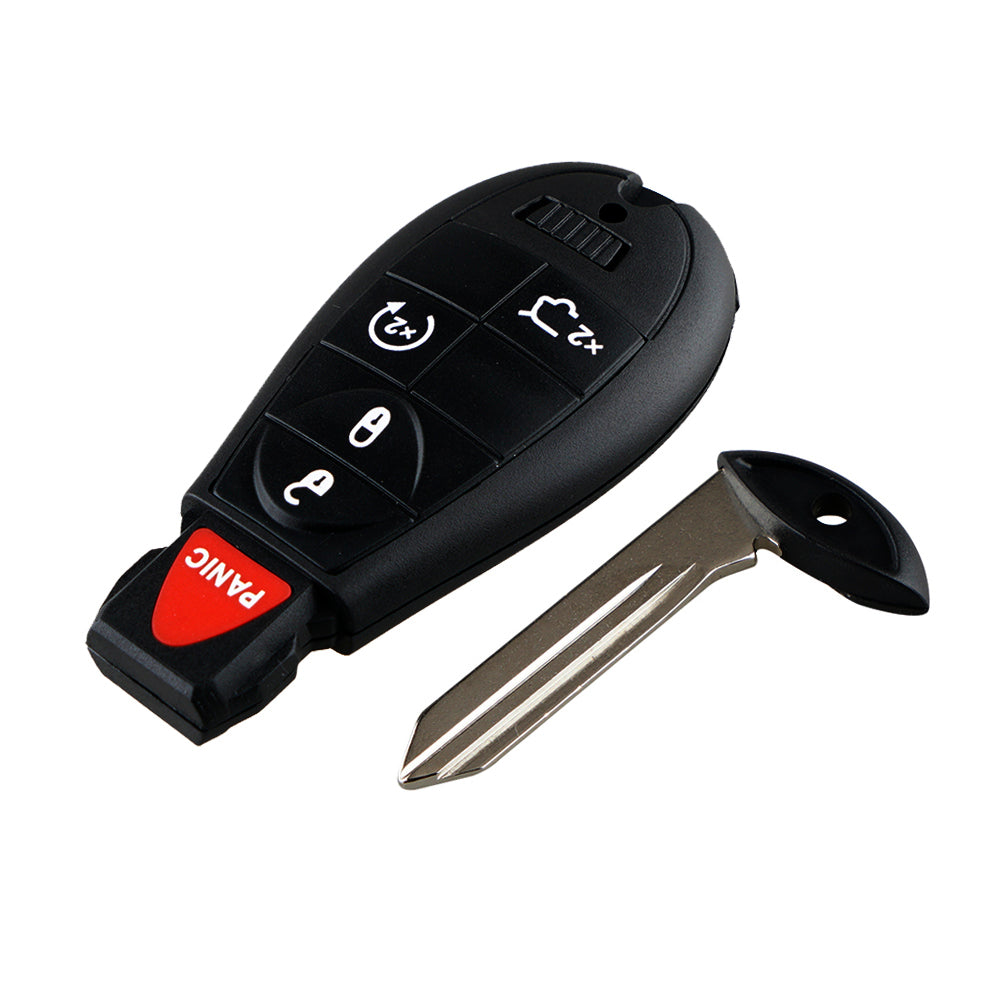 5 Buttons 433MHz Keyless Entry Fob Remote Car Key For 2008 – 2013 Jeep Grand Cherokee Commander FCC ID: 05026453AI 05026453AF 05026453AG 05026453AH SKU : J024