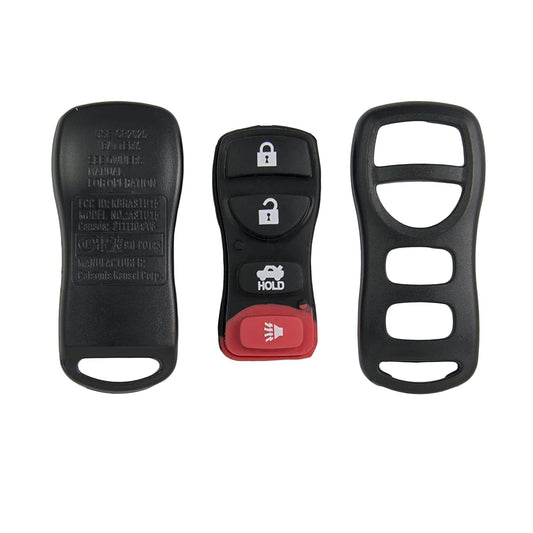 New Replacement Shell Case and 4 Button Pad for Remote Key Fob with FCC KBRASTU15 - Shell ONLY