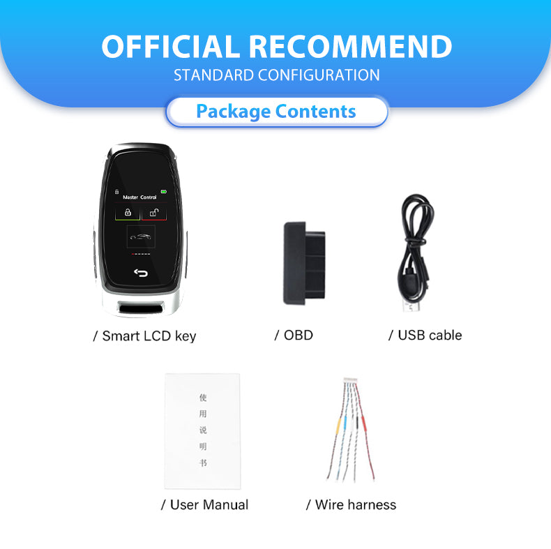New Arrival CF920 Universal Keyless Entry System Smart LCD Car Key for Start Stop Cars