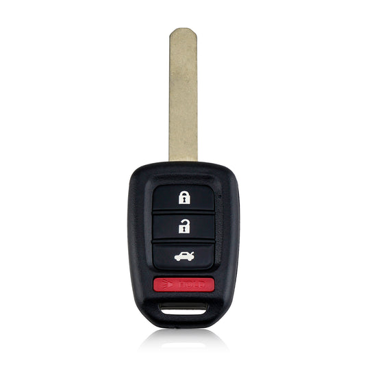 4 Buttons 433MHz Keyless Entry Fob Remote Car Key For 2016 - 2020 Honda Civic LX Accord LX / LXS / SPORT FCC ID: MLBHLIK6-1TA SKU : J665