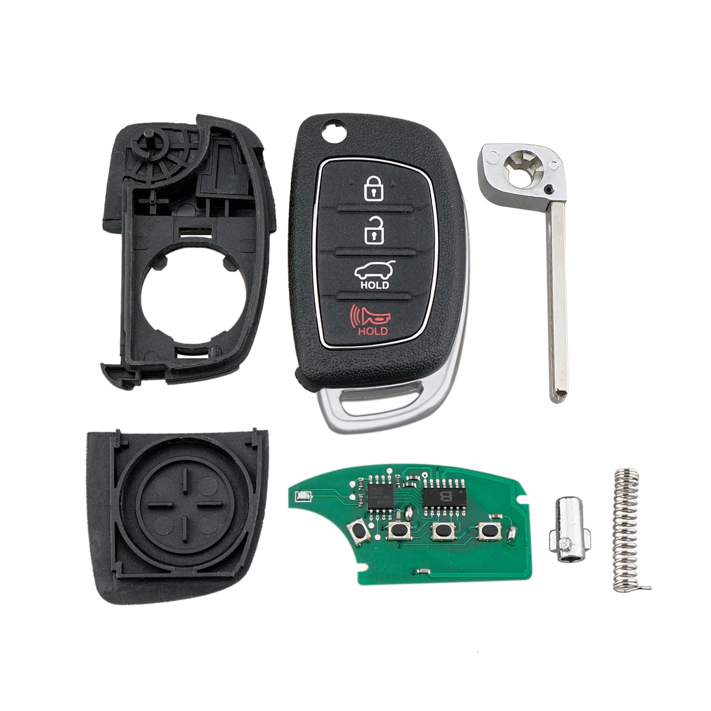 3+1 Buttons Keyless Entry Car Remote Key For 2016 -2018 Hyundai Santa Fe TQ8-RKE-4F31 95430-2W110 SKU : J656