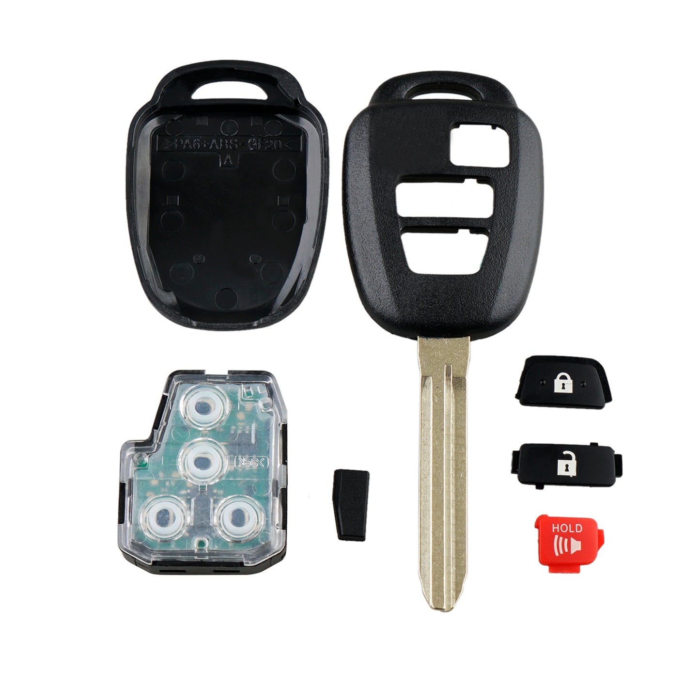 3 Buttons 314MHz Keyless Entry Fob Remote Car Key For 2013-2021 Toyota RAV4 (US built vehicles only) Highlander Tacoma Tundra Sequoia FCC ID:  GQ4-52T GQ452T SKU : J247