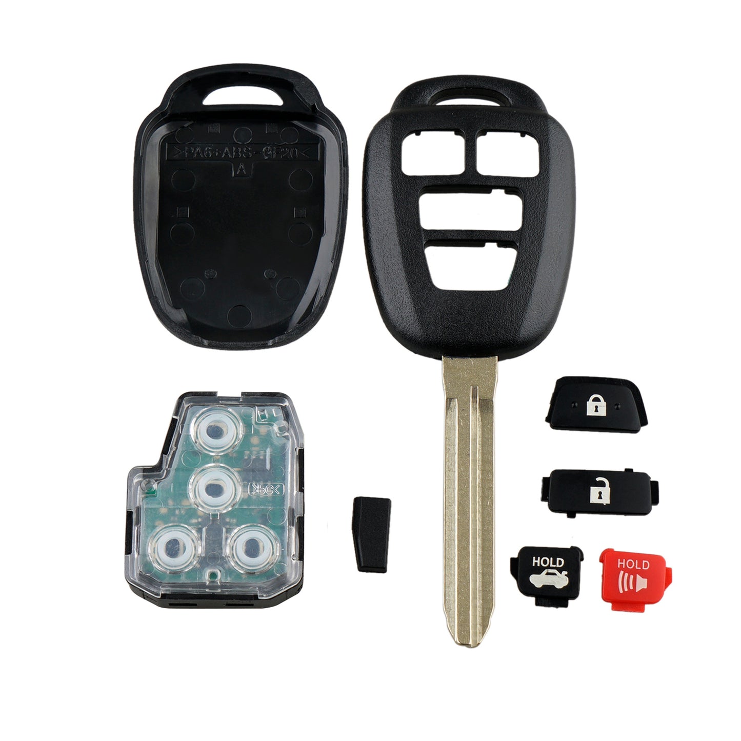 3+1 Buttons 314.4MHz Keyless Entry Fob Remote Car Key For 2014 - 2019 Toyota Corolla Canadian Production Camry FCC ID : HYQ12BDM / HYQ12BEL SKU : J067