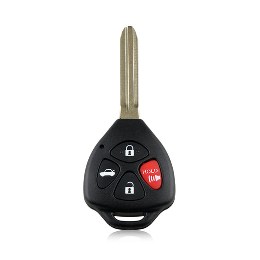 4 Buttons 314MHz Keyless Entry Fob Remote Car Key For 2008-2012 Toyota Avalon (without Prox or G)  Corolla (without G on blade) and (VIN # beginning with 1 or 2) FCC ID:  GQ4-29T SKU : J248