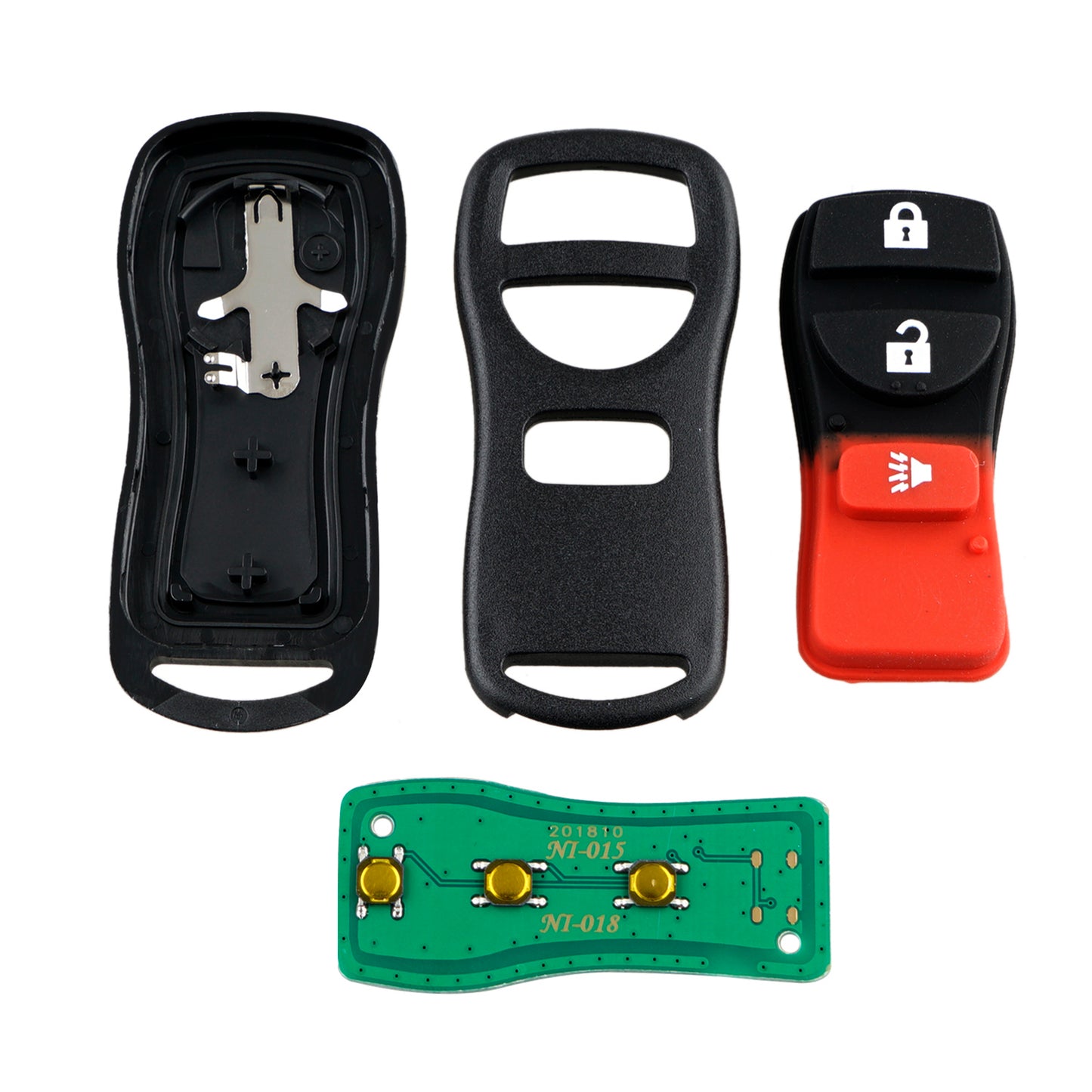 3 Buttons 315MHz Keyless Entry Fob Remote Car Key For 2003-2015 Infiniti FX35 FX45 QX4 Nissan Armada Frontier Murano NV1500, NV2500, NV3500 Pathfinder Titan Versa Xterra FCC ID:KBRASTU15  CWTWB1U415 CWTWB1U733 CWTWB1U821 SKU : J080