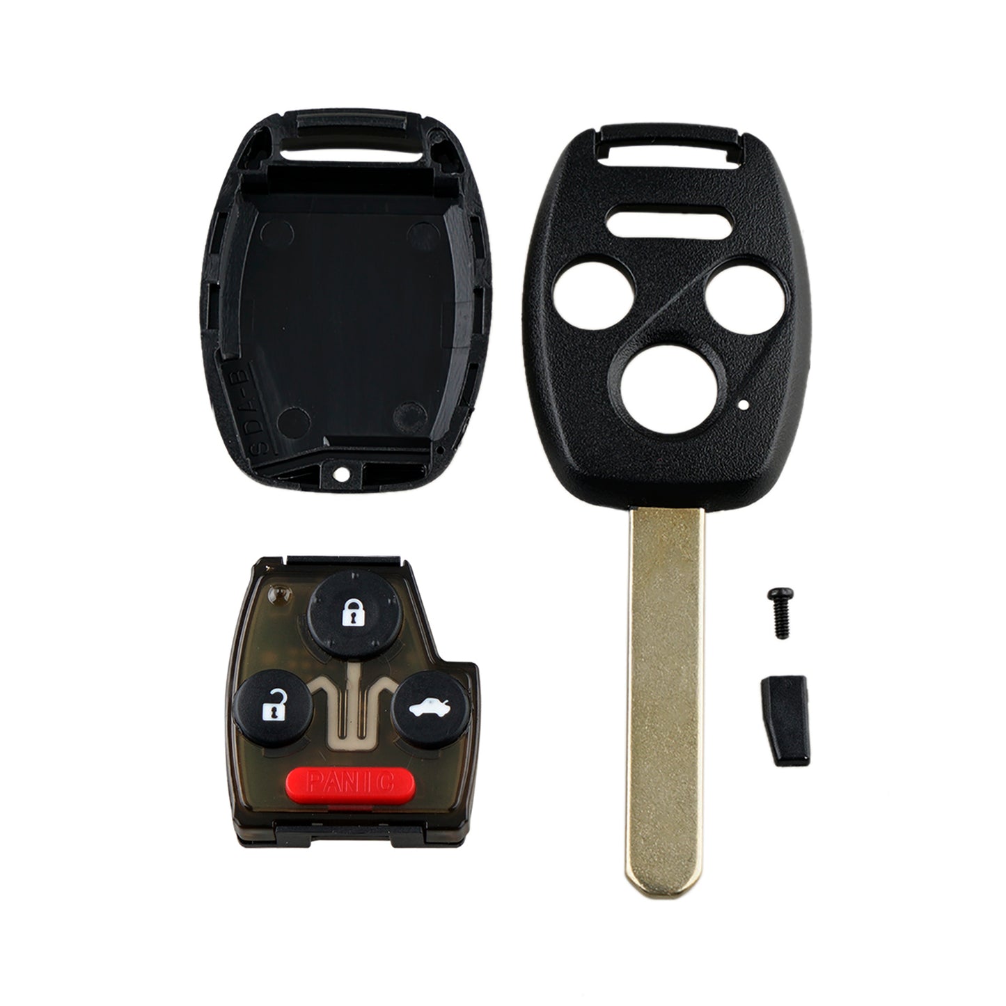 3 Buttons 313.8MHz Keyless Entry Fob Remote Car Key For2007-2015HONDA FIT CR-V CR-Z INSIGHT Accord Crosstour Coupe 2DR FCC ID: MLBHLIK-1T (MLBHL1K-1T MLBHLIK-IT MLBHL1K-IT) SKU : J053