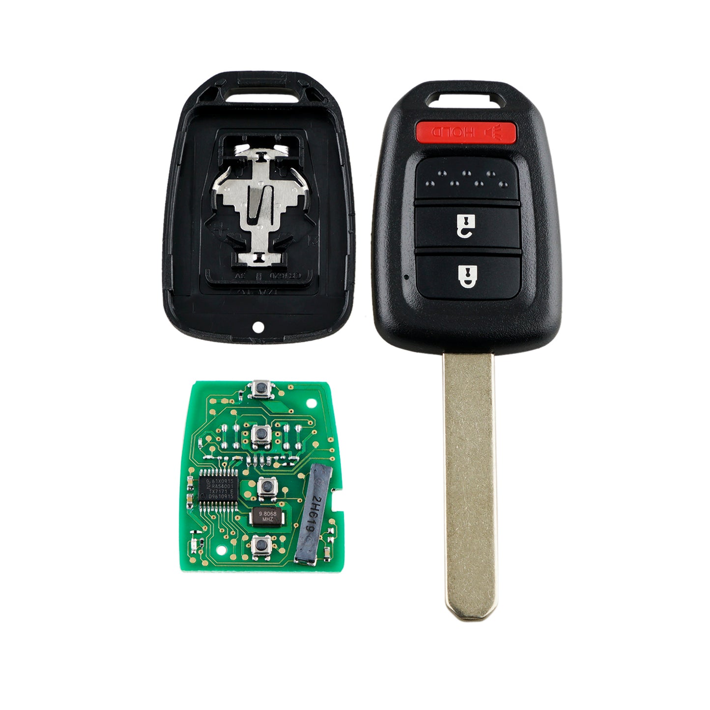 3 Buttons 313.8MHz Keyless Entry Fob Remote Car Key For 2013-2019 Honda Crosstour CR-V Fit FCC ID:MLBHLIK6-1T SKU : J249