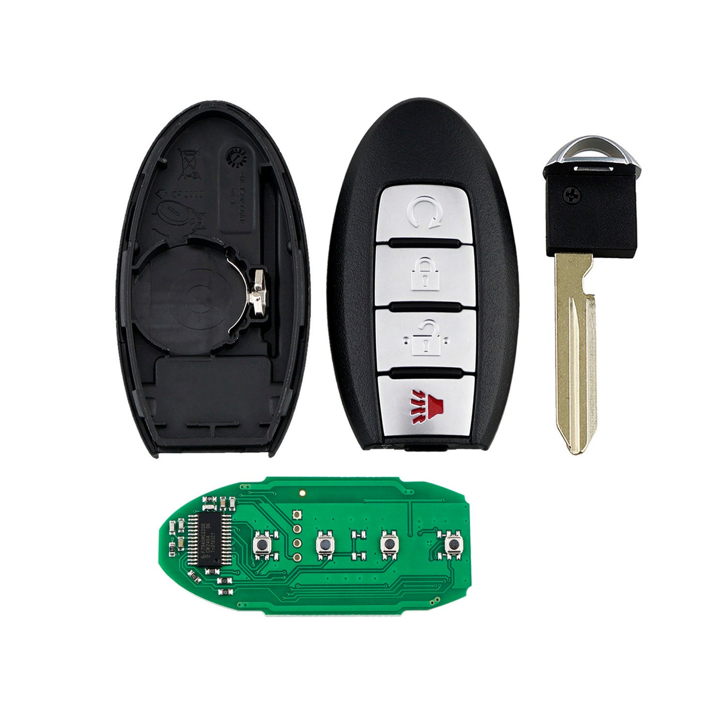 4 Buttons 433MHz Keyless Entry Fob Remote Car Key For 2015-2020 Nissan Murano SV Pathfinder Titan FCC ID:KR5S180144014 SKU : J304
