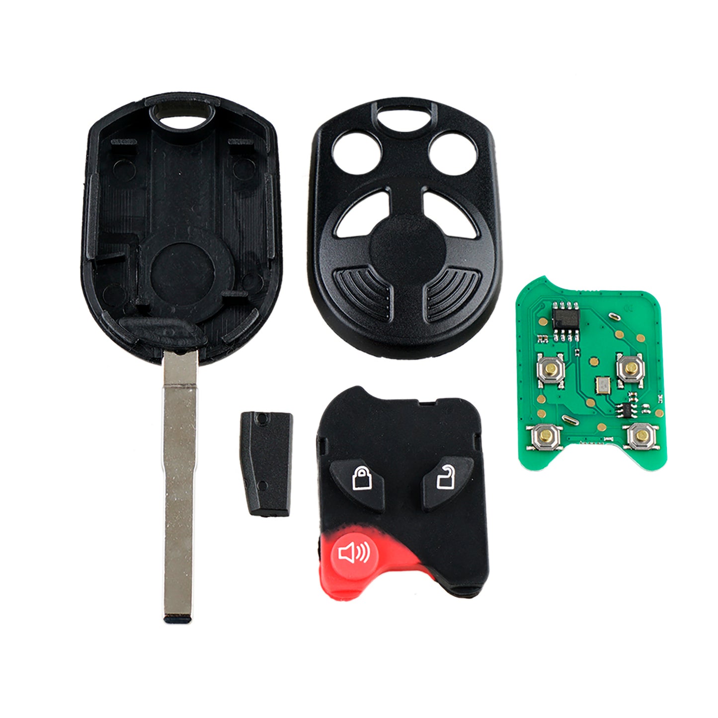 3 Buttons 315MHz Keyless Entry Fob Remote Car Key For 2012-2019 Ford Focus C-Max Escape Transit Connect F350 Fiesta FCC ID:  OUCD6000022 SKU : J746