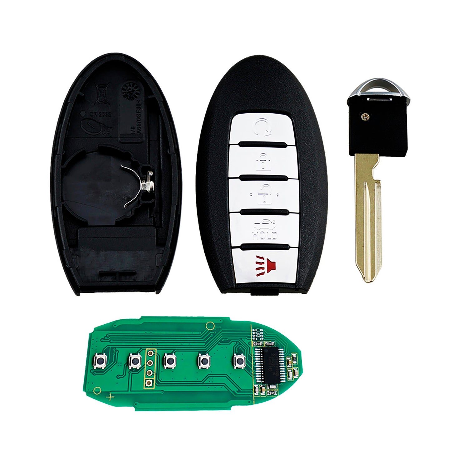 5 Buttons 433MHz Keyless Entry Fob Remote Car Key For 2013-2015 Nissan Altima Maxima  FCC ID: KR5S180144014 SKU : J231