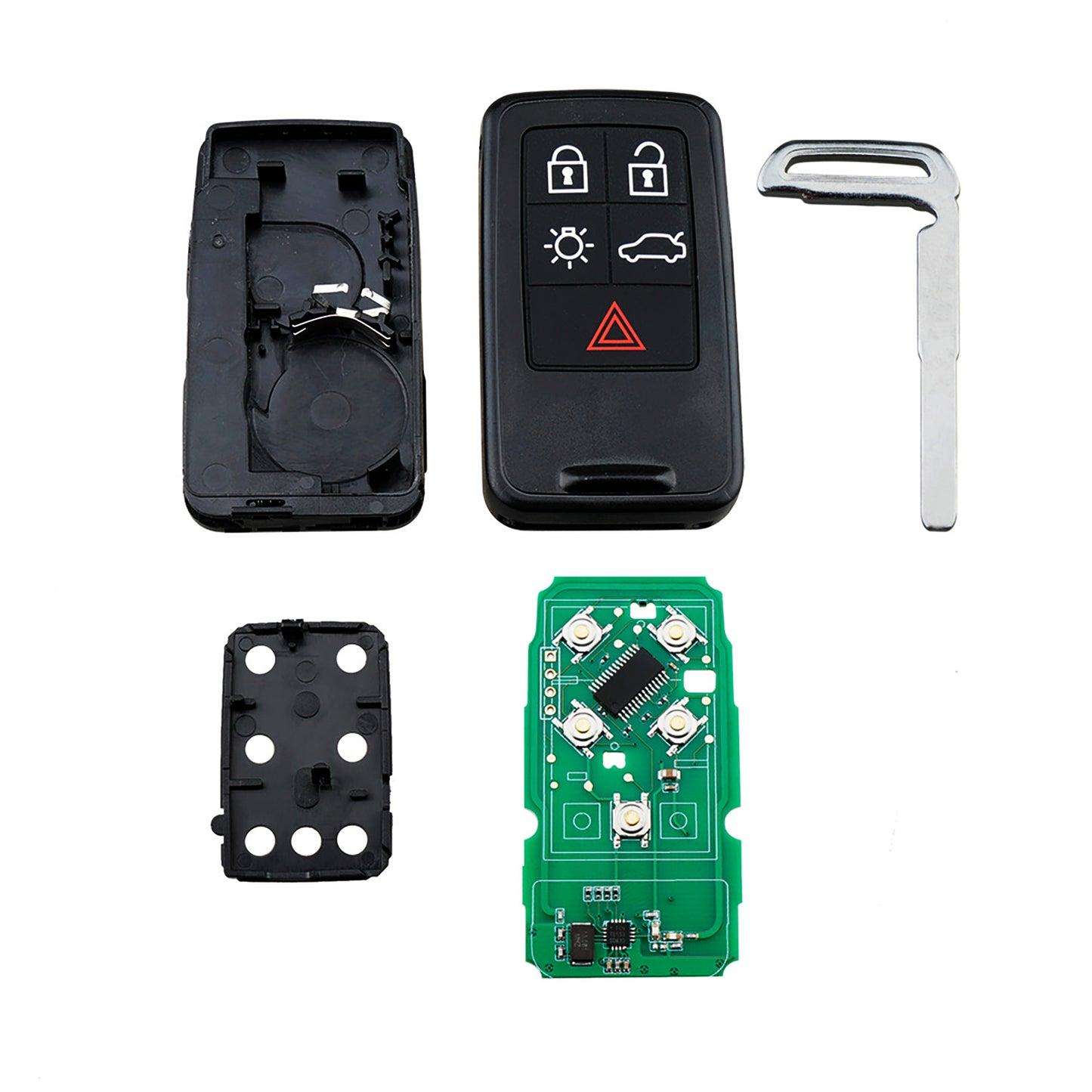 5 Buttons 433MHz Keyless Entry Fob Remote Car Key For2007-2017 XC60 XC70 V40 V60 V70 S60 S80  FCC ID:KR55WK49264 SKU : J236