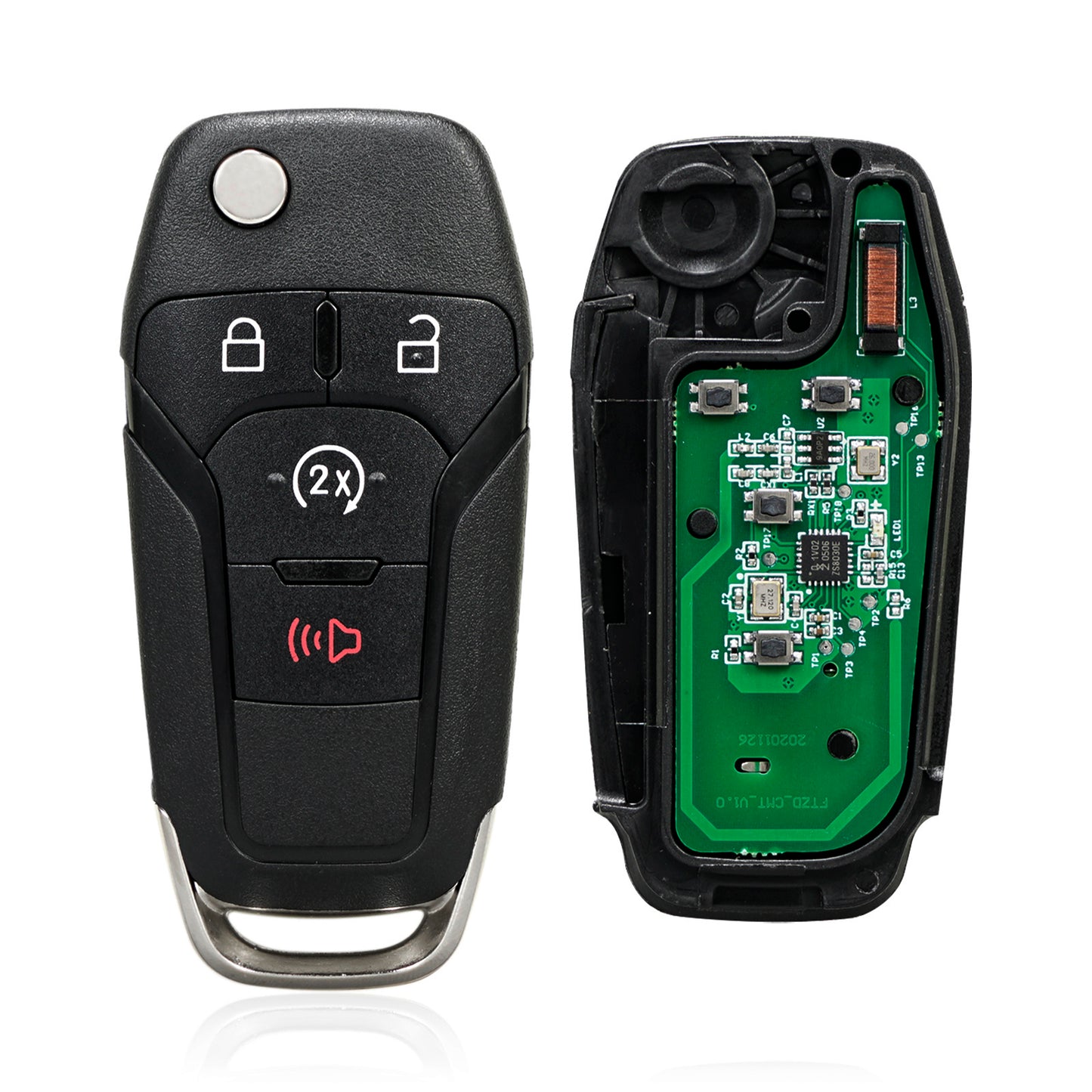 4 Buttons 902MHz Keyless Entry Fob Remote Car Key For 2015 - 2022 Ford F-150 F-250/F-350 F-450 F-550 Super Duty Bronco Ranger XLT Raptor FCC ID:  N5F-A08TDA SKU : J722