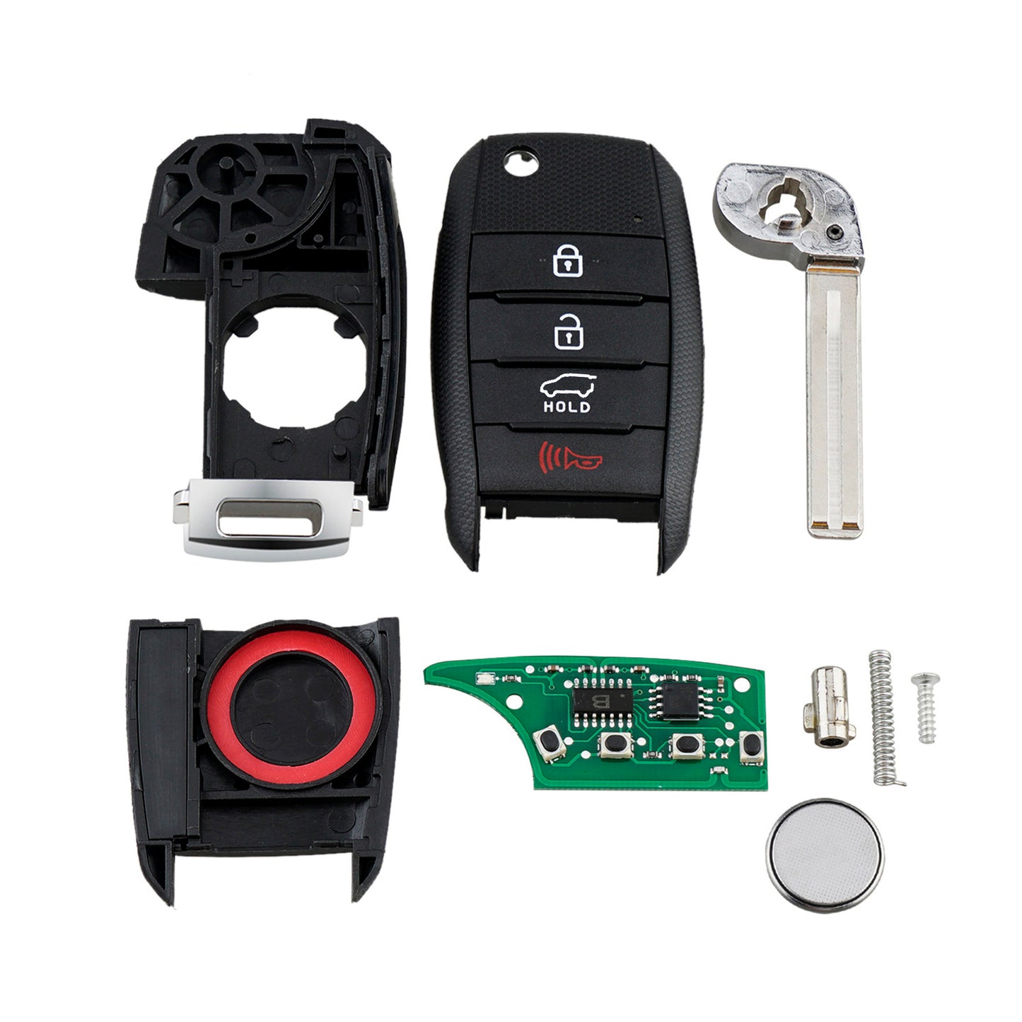 4 Buttons 433MHz Keyless Entry Fob Remote Car Key For 2015 - 2020 Kia Sorento FCC ID: OSLOKA-910T (UM) SKU : J715