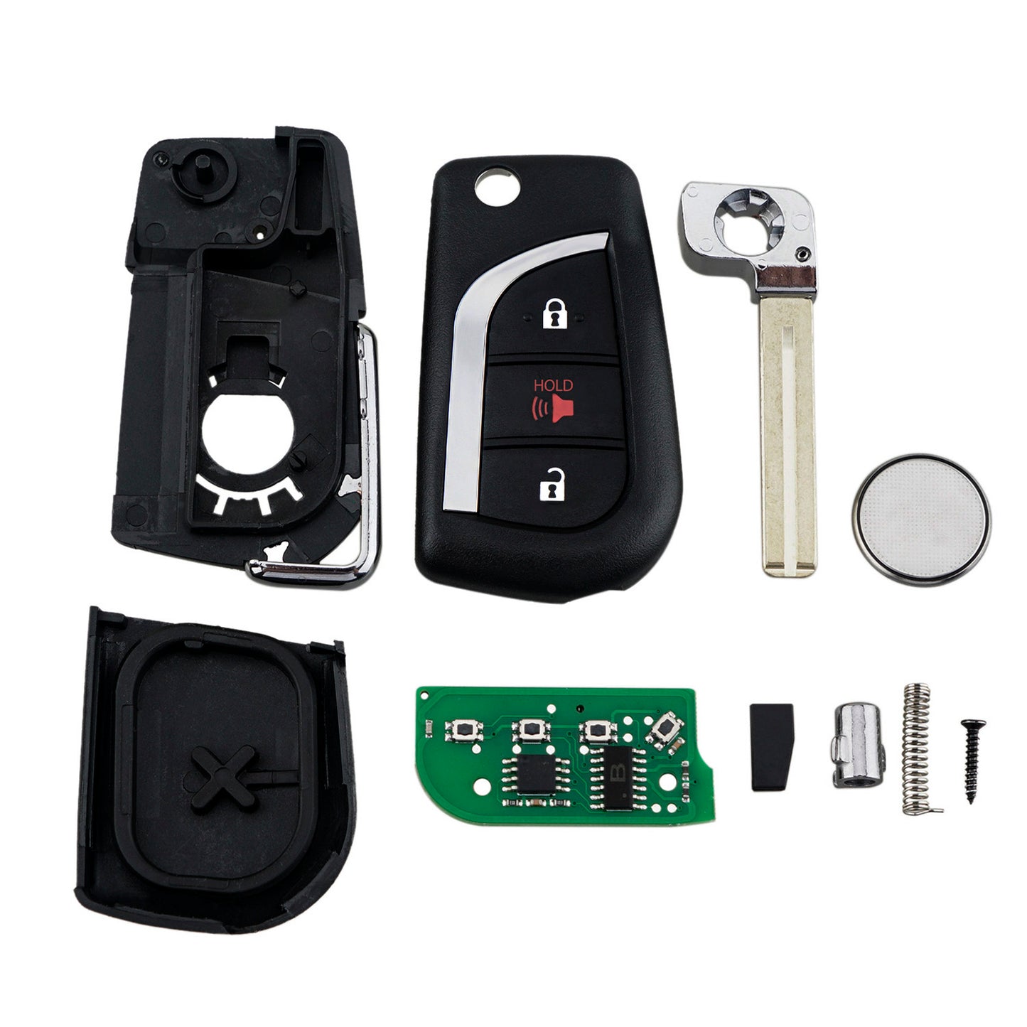 3 Buttons 315MHz Keyless Entry Fob Remote Car Key For 2017 - 2018 Toyota Corolla Scion iM Camry FCC ID: HYQ12BFB SKU : J413