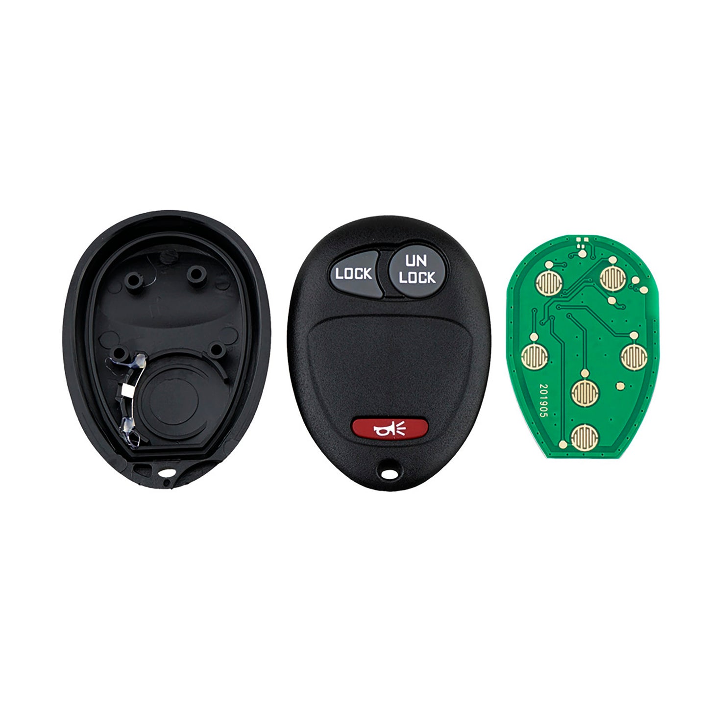 2+1 Buttons 315MHz Keyless Entry Fob Remote Car Key For 2001-2012 Chevrolet Colorado Venture without sliding doors Isuzu I Hummer H3T FCC ID: L2C0007T SKU : J111