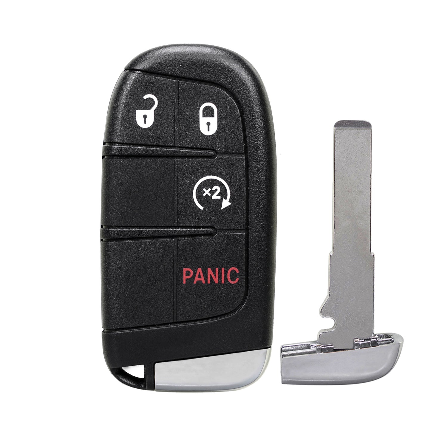 4 Buttons 433MHz Keyless Entry Fob Remote Car Key For 2015-2021 Jeep Renegade Compass (New Body Style) FCC ID: M3N-40821302 SKU : J721