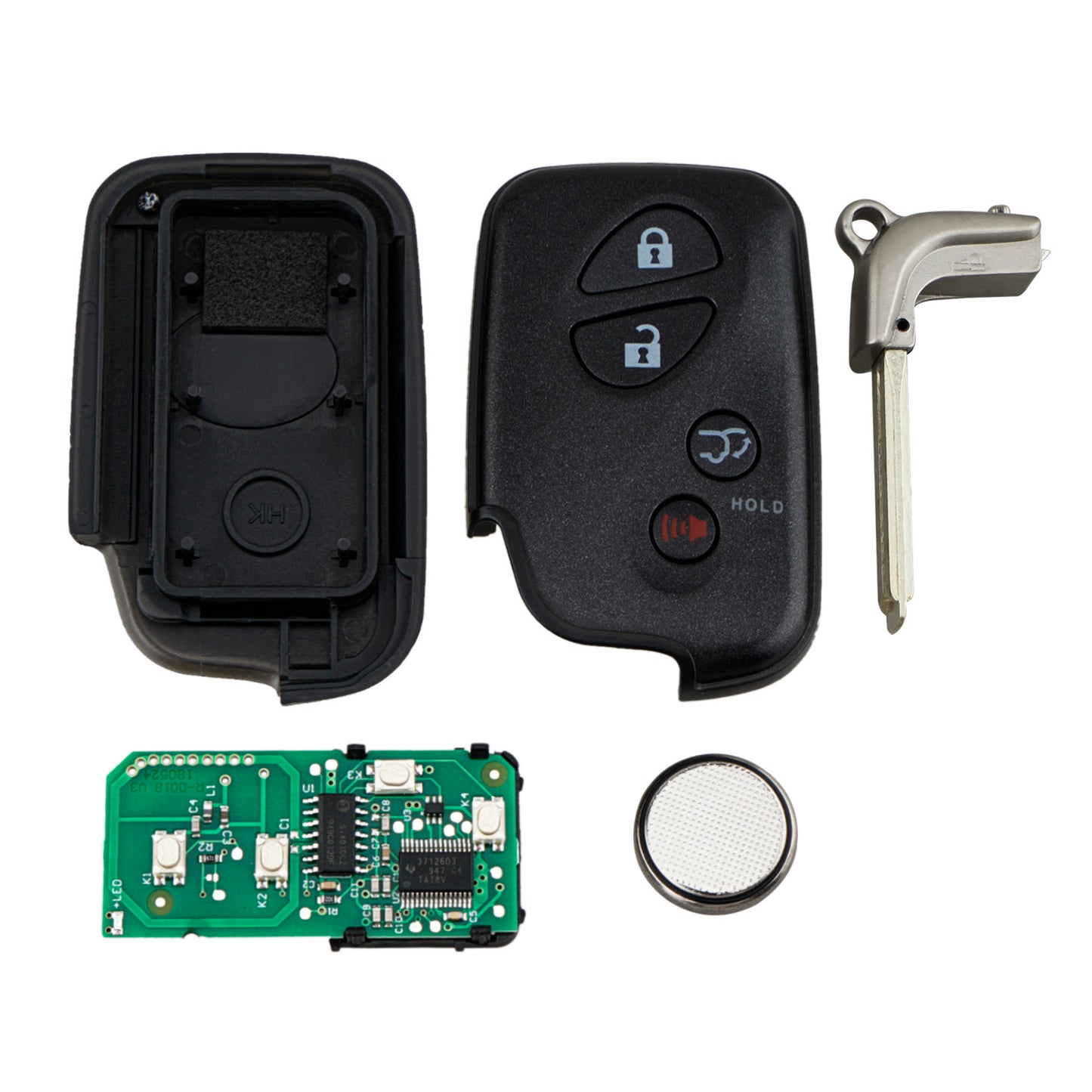 4 Buttons 315MHz Keyless Entry Fob Remote Car Key For  Lexus RX350 2010-2015 FCC ID: HYQ14ACX SKU : J525