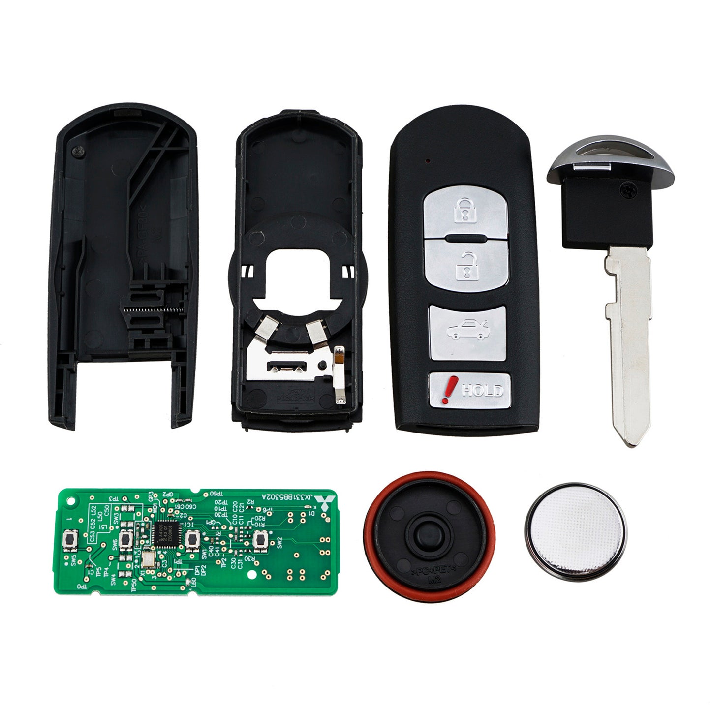 4 Buttons 315MHz Keyless Entry Fob Remote Car Key For 2009-2013 Mazda 6 FCC ID: KR55WK49383 SKU : J880