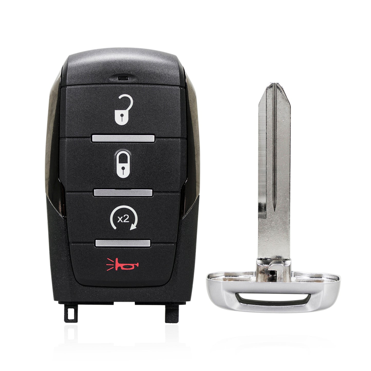 4 Buttons 433.92MHz Keyless Entry Fob Remote Car Key For 2019 - 2021 Ram 1500 Pickup FCC ID: OHT-4882056 SKU : J702