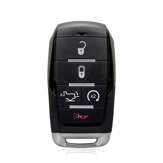 5 Buttons 433MHz Keyless Entry Fob Remote Car Key For 2019 - 2022 Dodge Ram 1500 Pickup FCC ID: OHT-4882056 SKU : J967