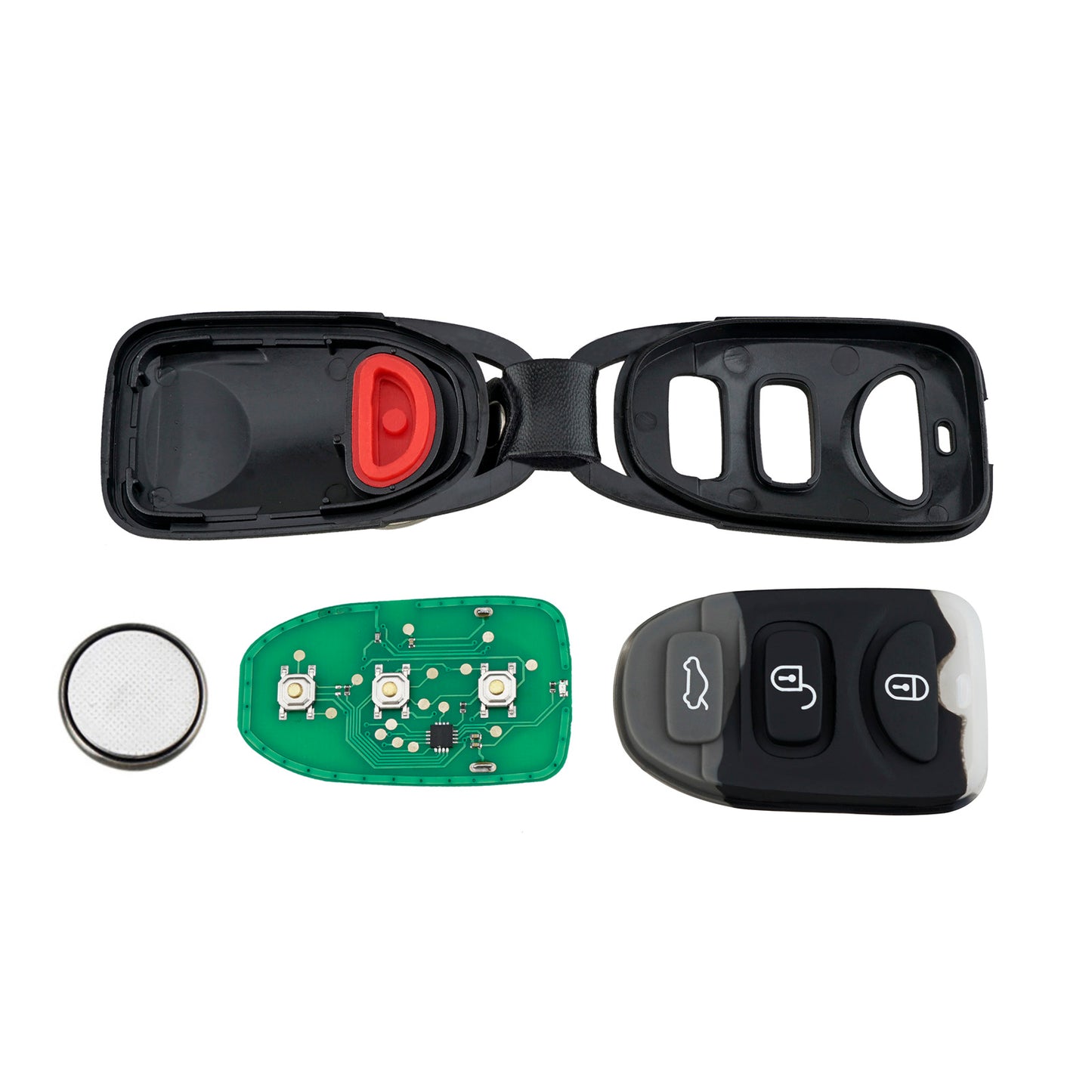 4 Buttons 315MHz Keyless Entry Fob Remote Car Key For 2011 - 2016 Hyundai Elantra (Sedan) FCC ID: OSLOKA-360T SKU : J933