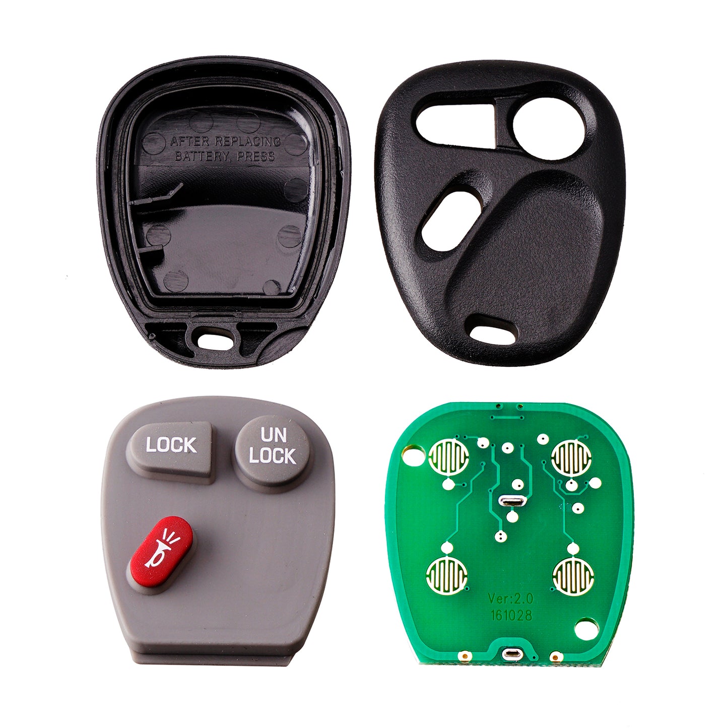 3 Buttons 315MHz Keyless Entry Fob Remote Car Key For 2001 - 2011 Cadillac Escalade Silverado Chevrolet Suburban Tahoe Avalanche S10 Pickup FCC ID: KOBLEAR1XT SKU : J005